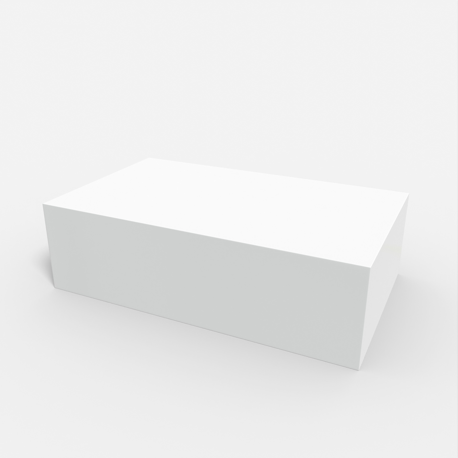 Plastic box packaging — Clear glossy plastic