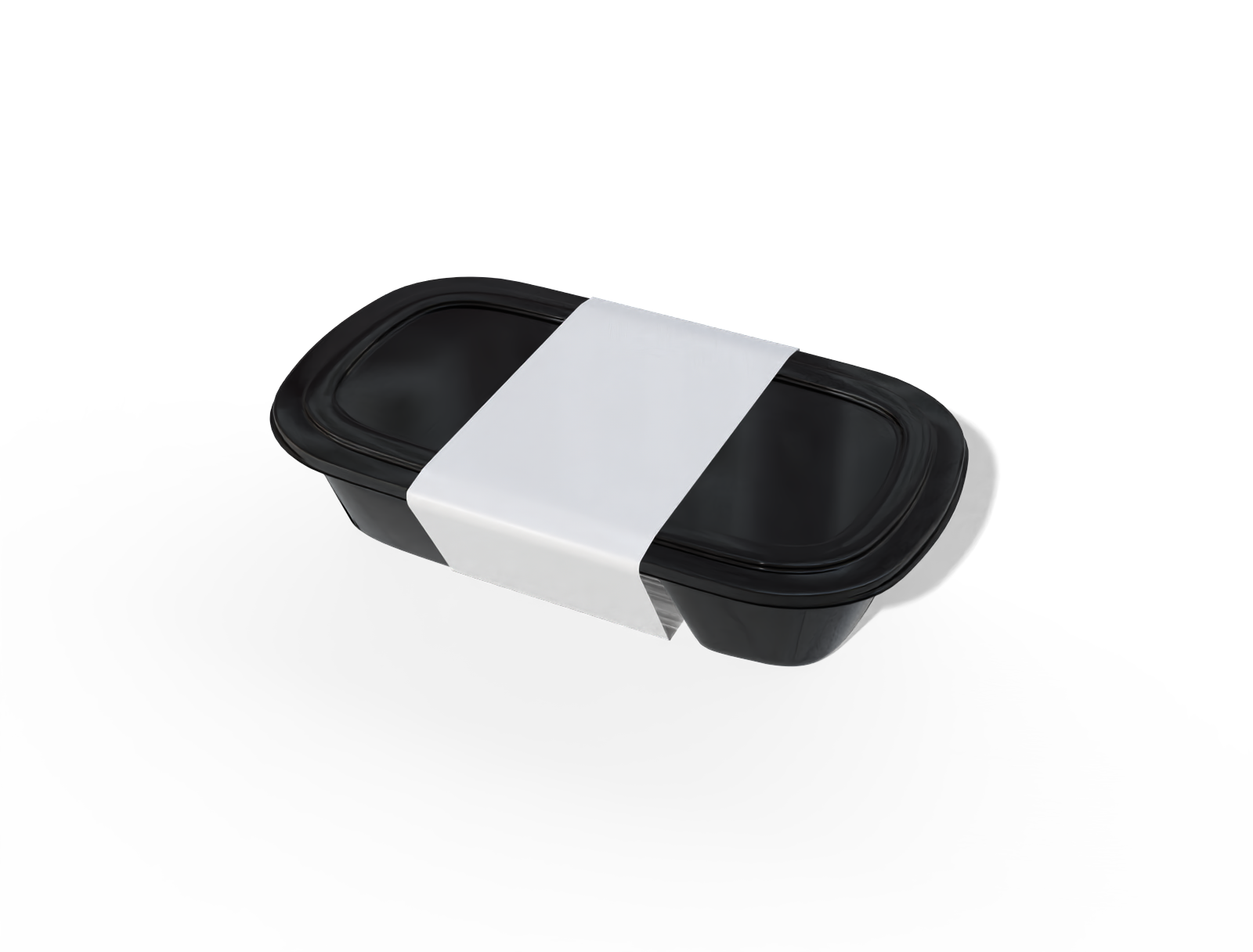 Plastic food sleeve box — Glossy plastic