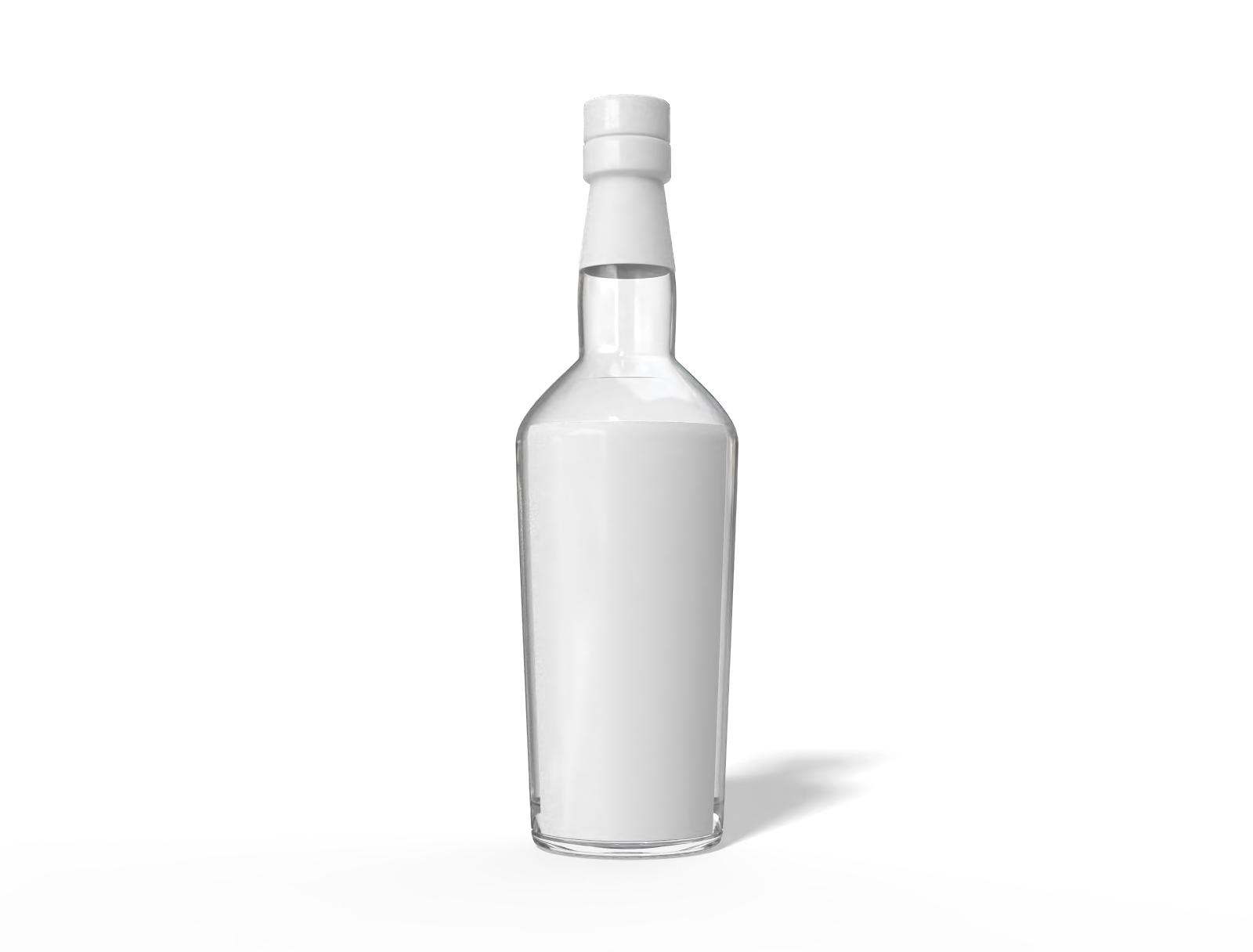 Whiskey bottle — Glossy glass