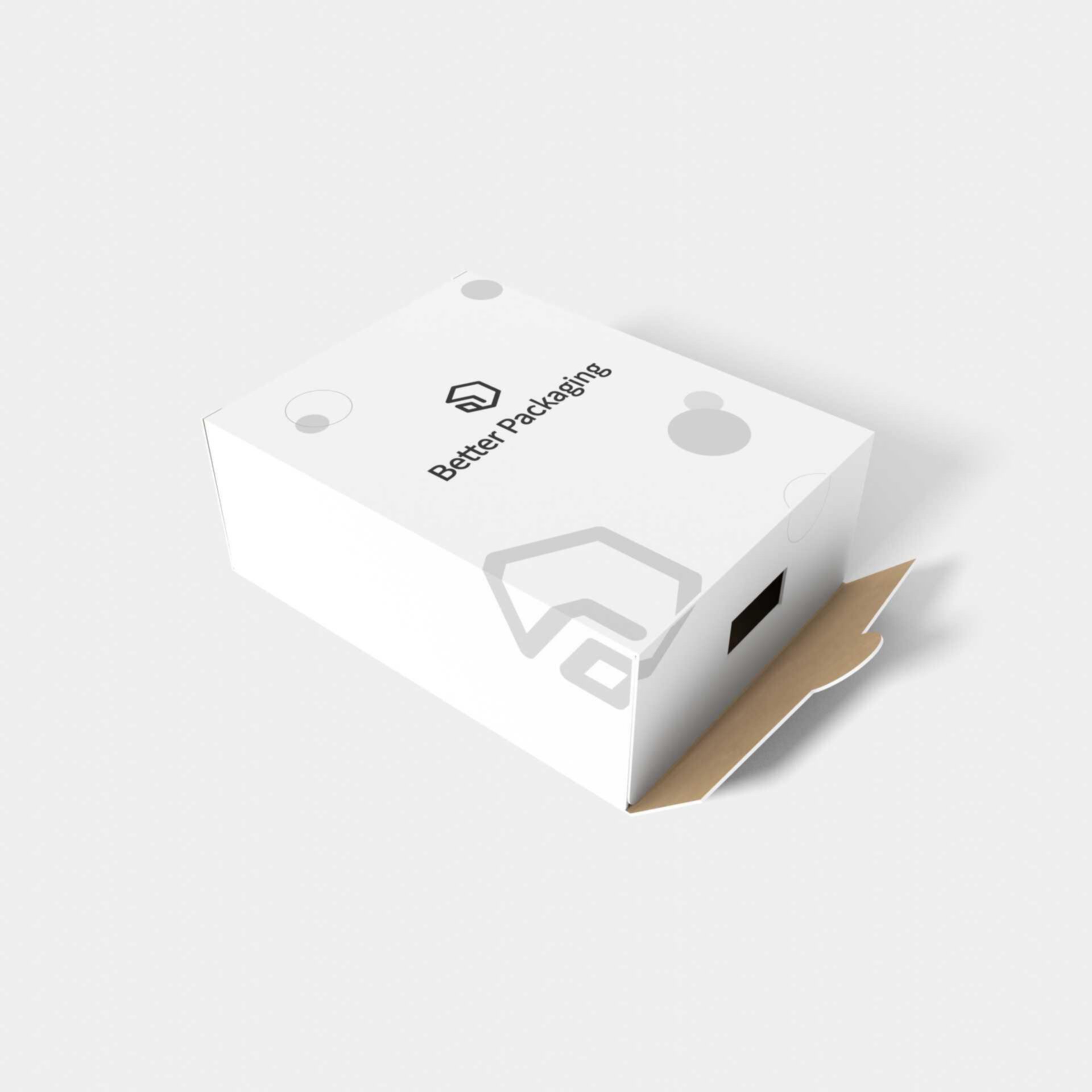 Tuck end box variations lock inserts round lock bottom — White paperboard