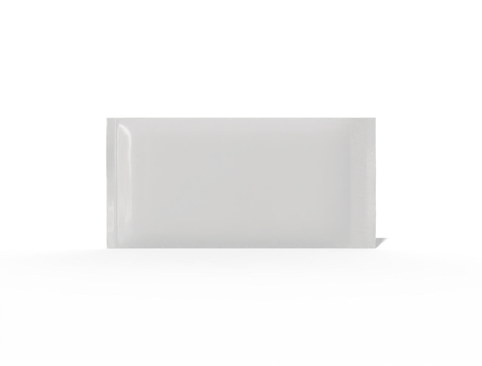 18 × 9 back-seal cosmetic sachet — Glossy plastic