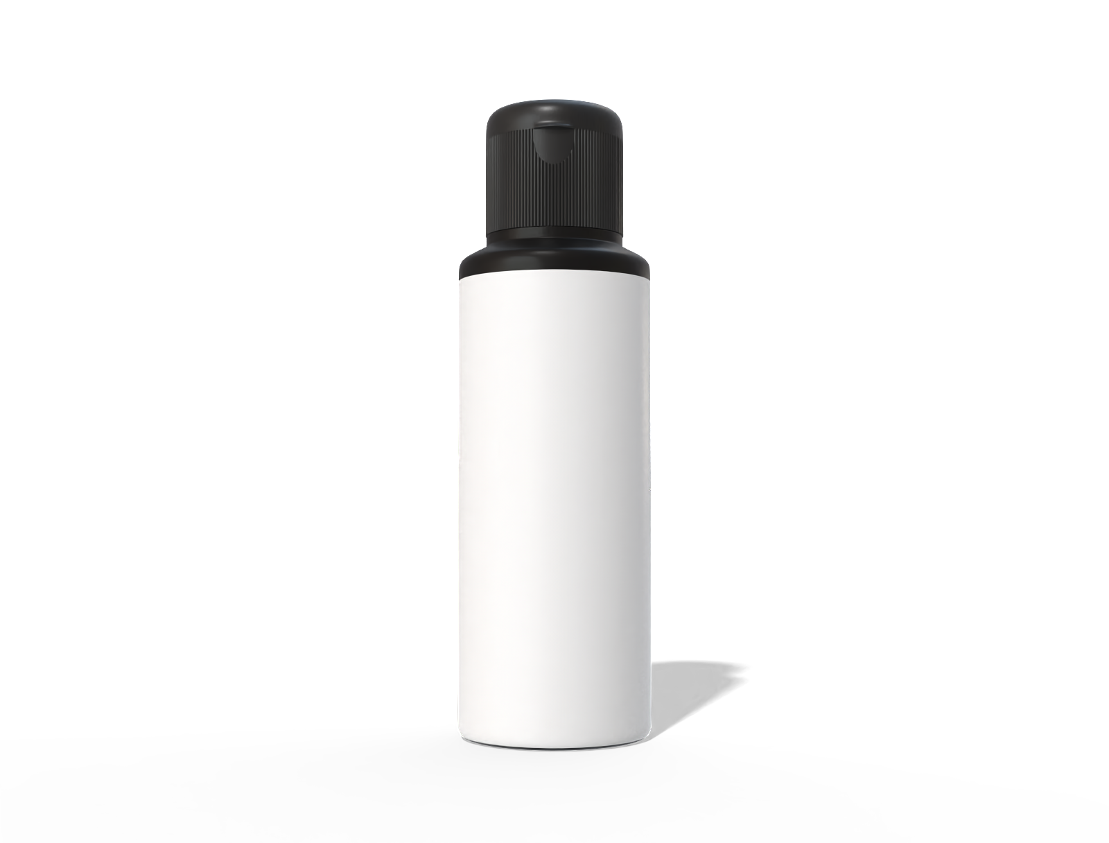 80 ml plastic black bottle — Matte plastic
