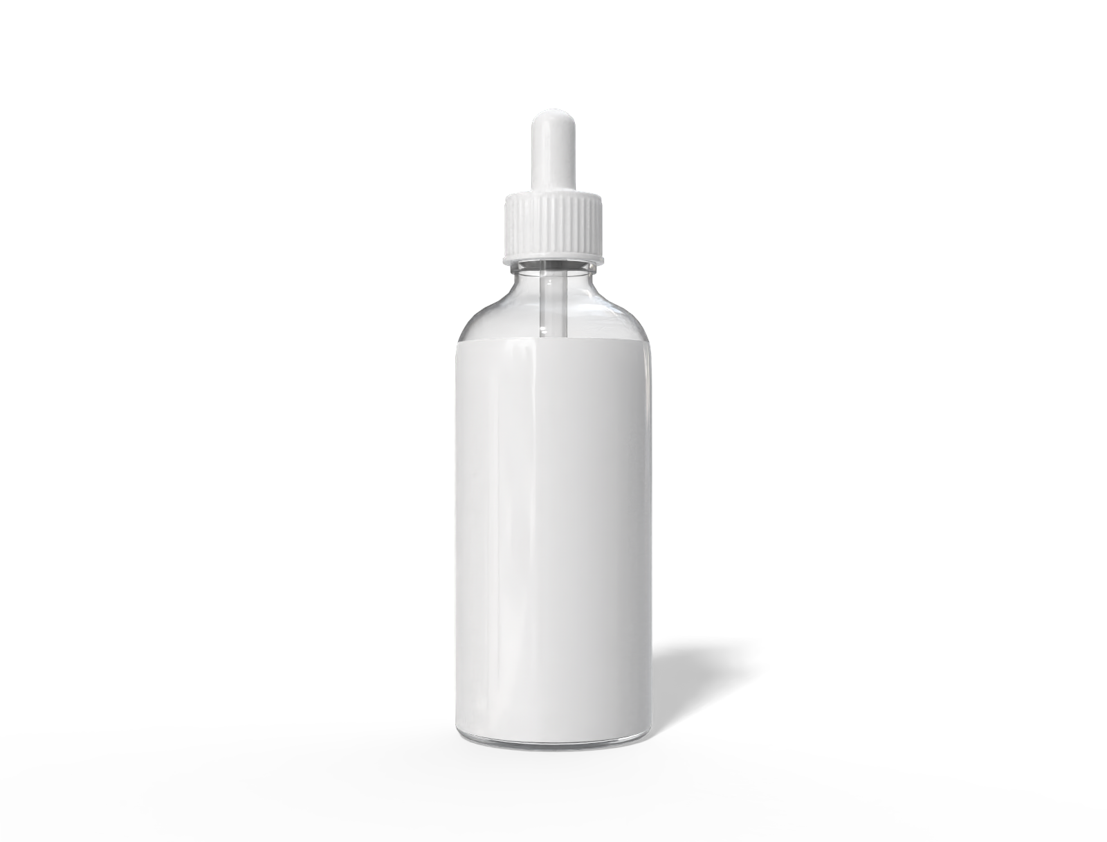 100ml dropper bottle — Glossy glass
