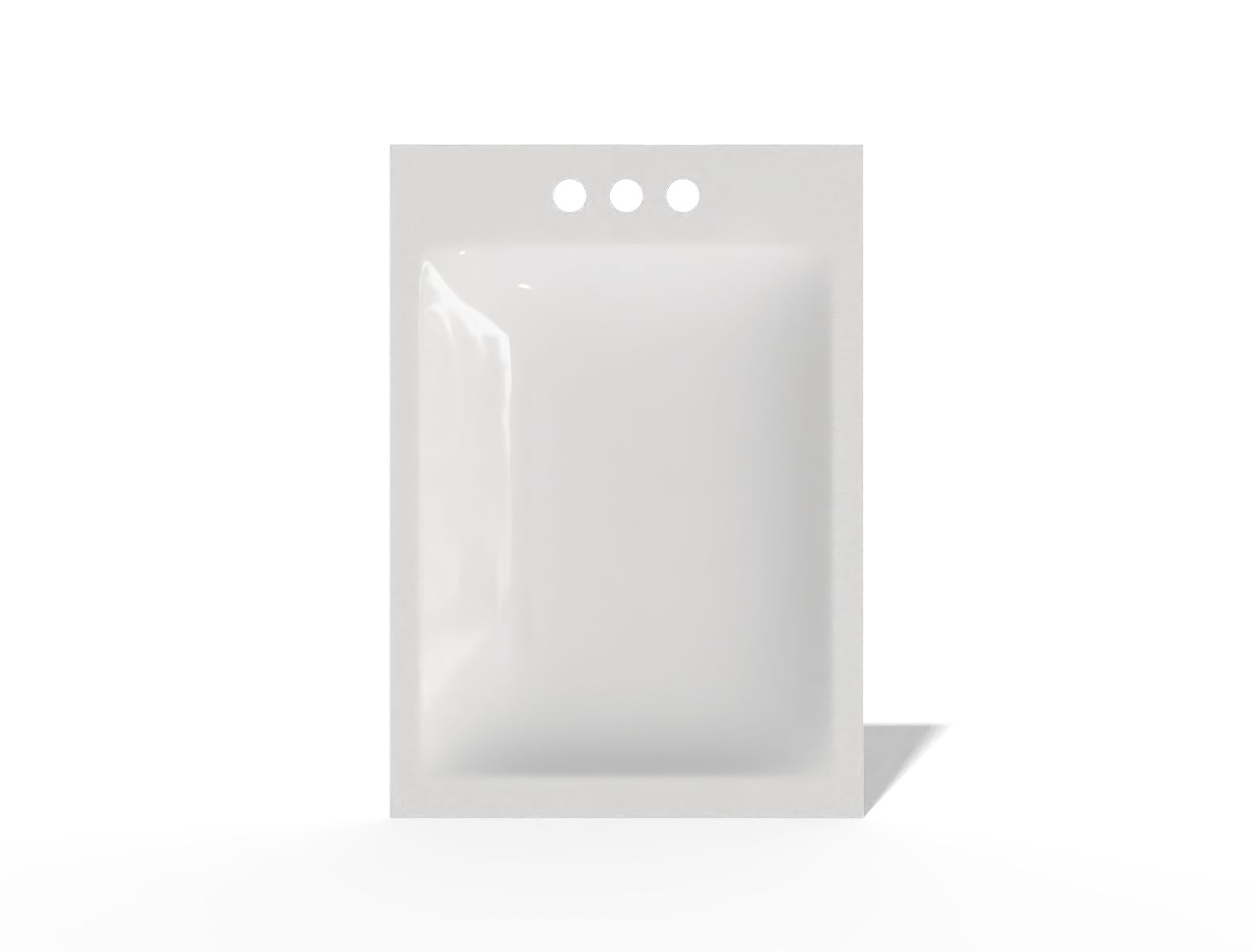 26 × 37 three-side seal food sachet — Glossy plastic