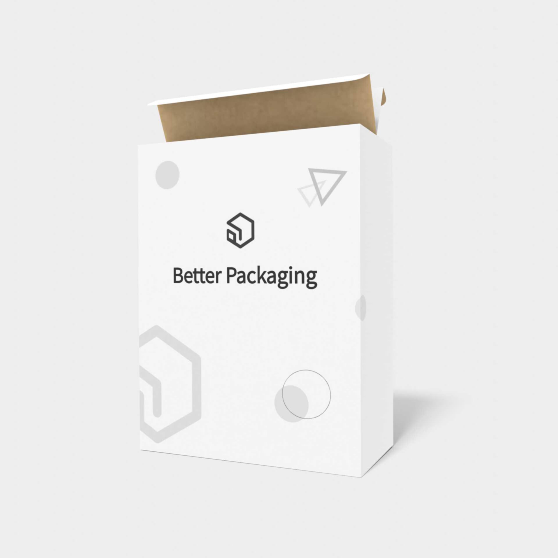 Tuck end box variations double-layer lock inserts — White paperboard