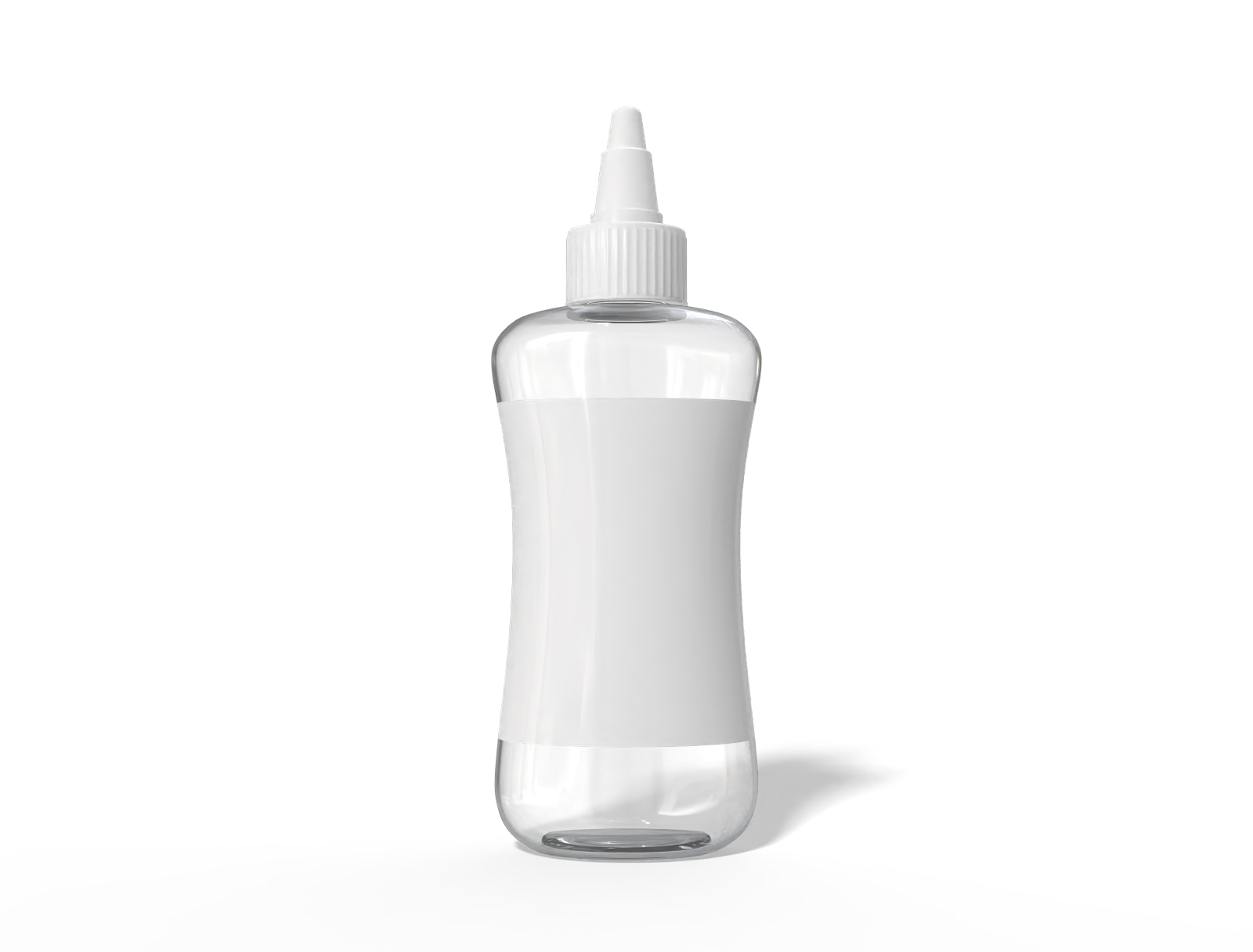 100ml dropper bottle — Clear glossy plastic