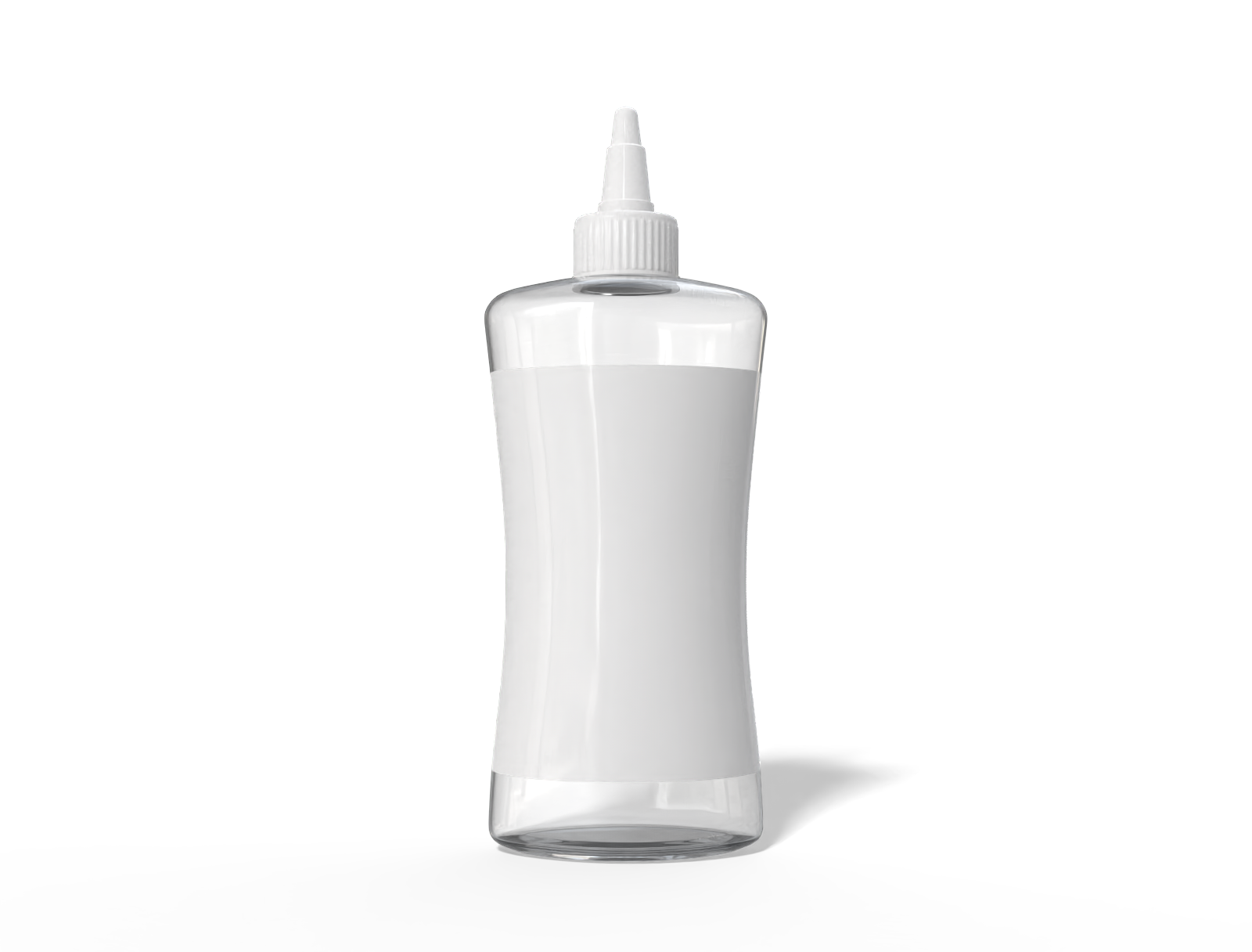 250ml dropper bottle — Clear glossy plastic