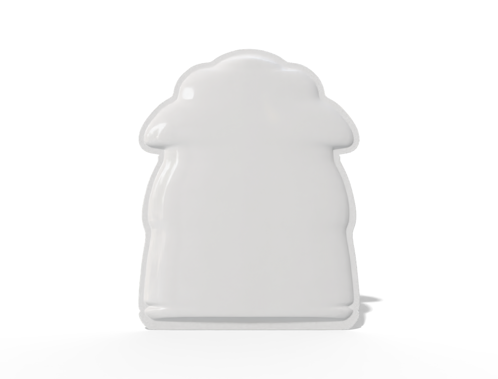15 × 19 shaped cosmetic sachet — Glossy plastic