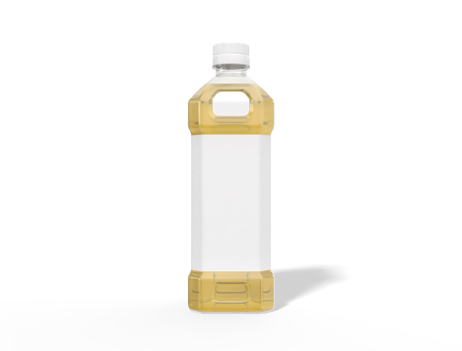500ml oil bottle — Clear glossy plastic