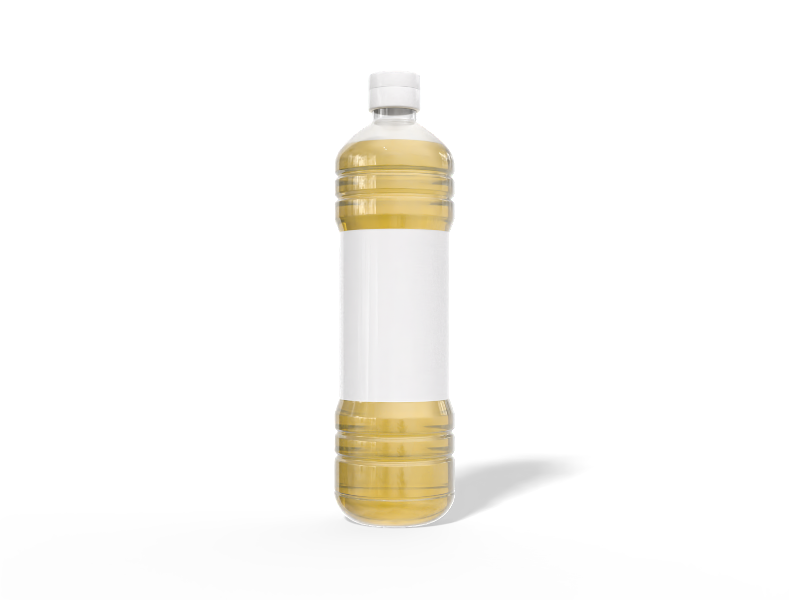 500ml oil bottle — Clear glossy plastic