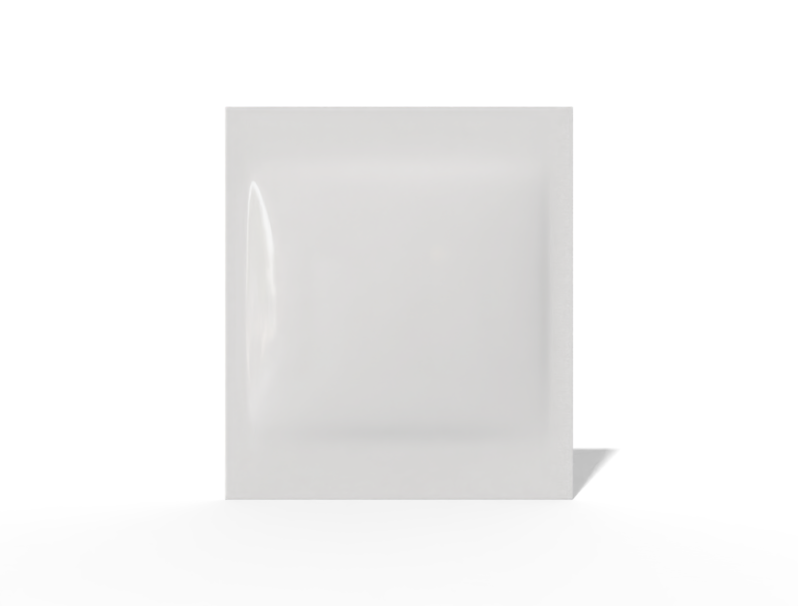 12 × 13 three-side seal medical sachet — Glossy plastic