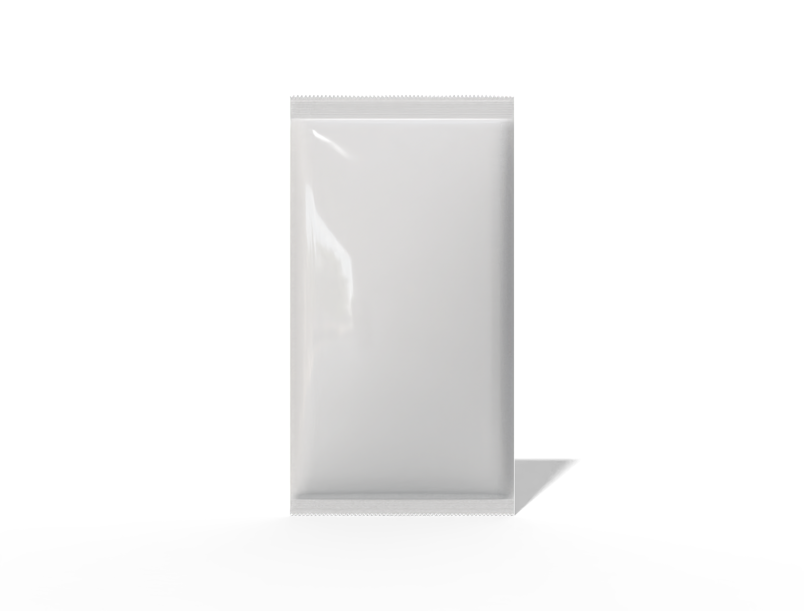 7 × 12 back-seal medical health pouch — Glossy plastic