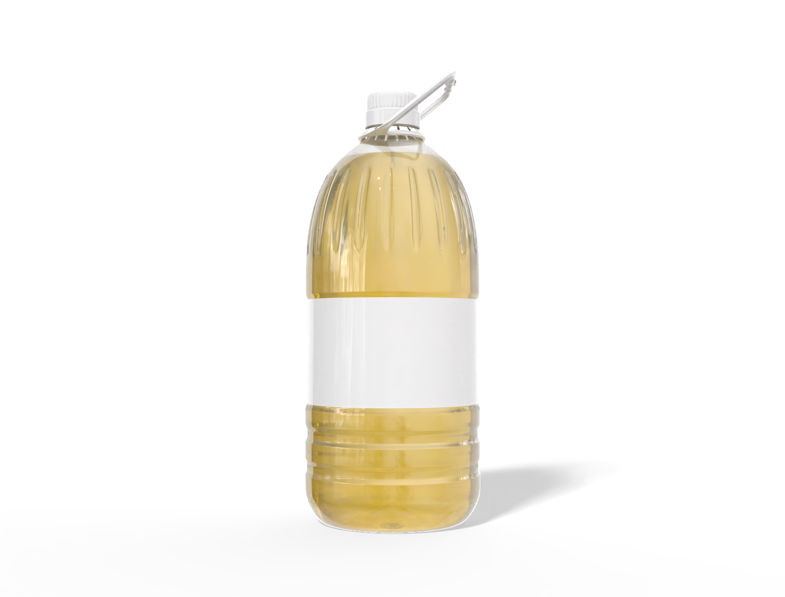 20L large oil bottle — Clear glossy plastic