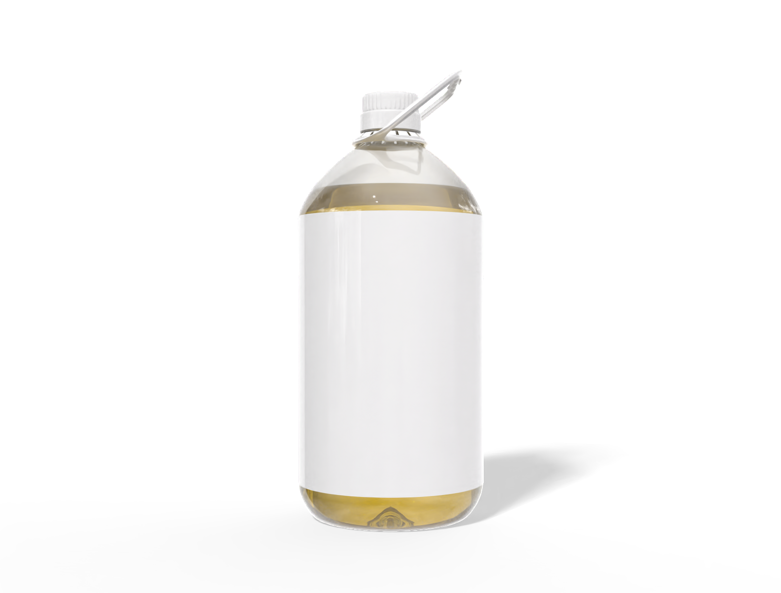 5L large oil bottle — Clear glossy plastic