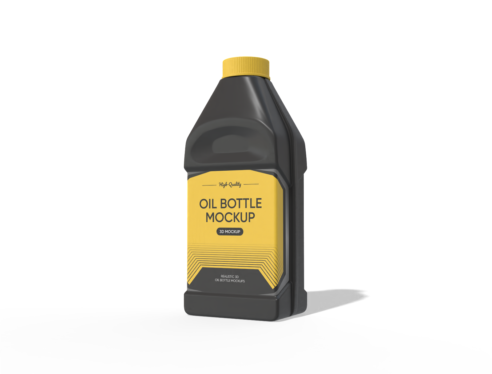 800ml oil bottle packaging — Matte plastic