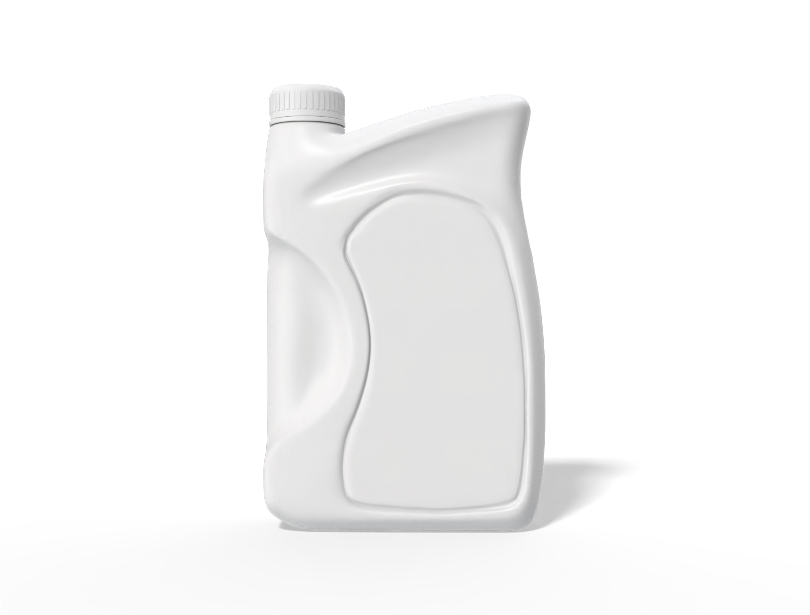 1500ml oil bottle package — Matte plastic