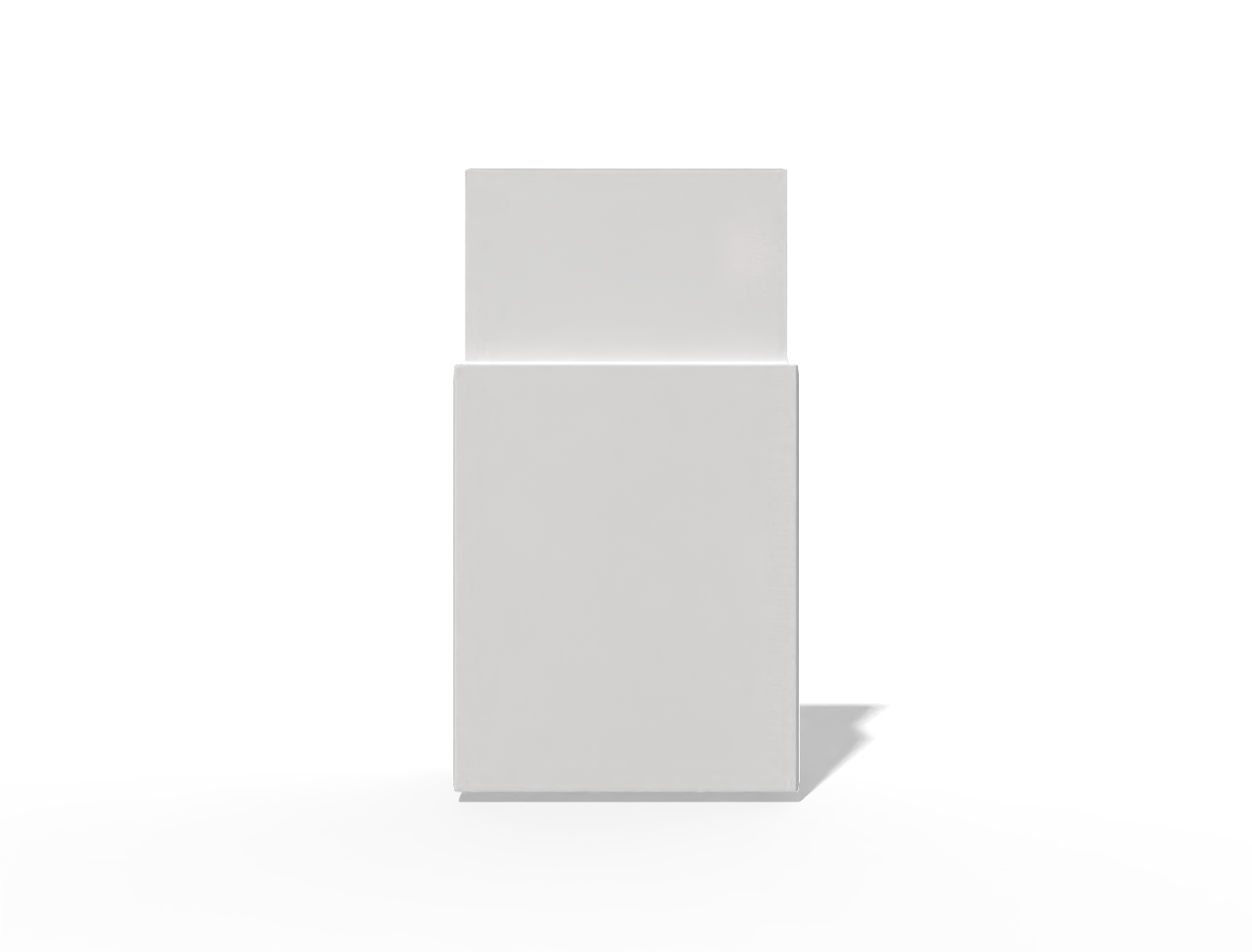 9 × 6 × 17 stand-up powder pouch — Glossy plastic