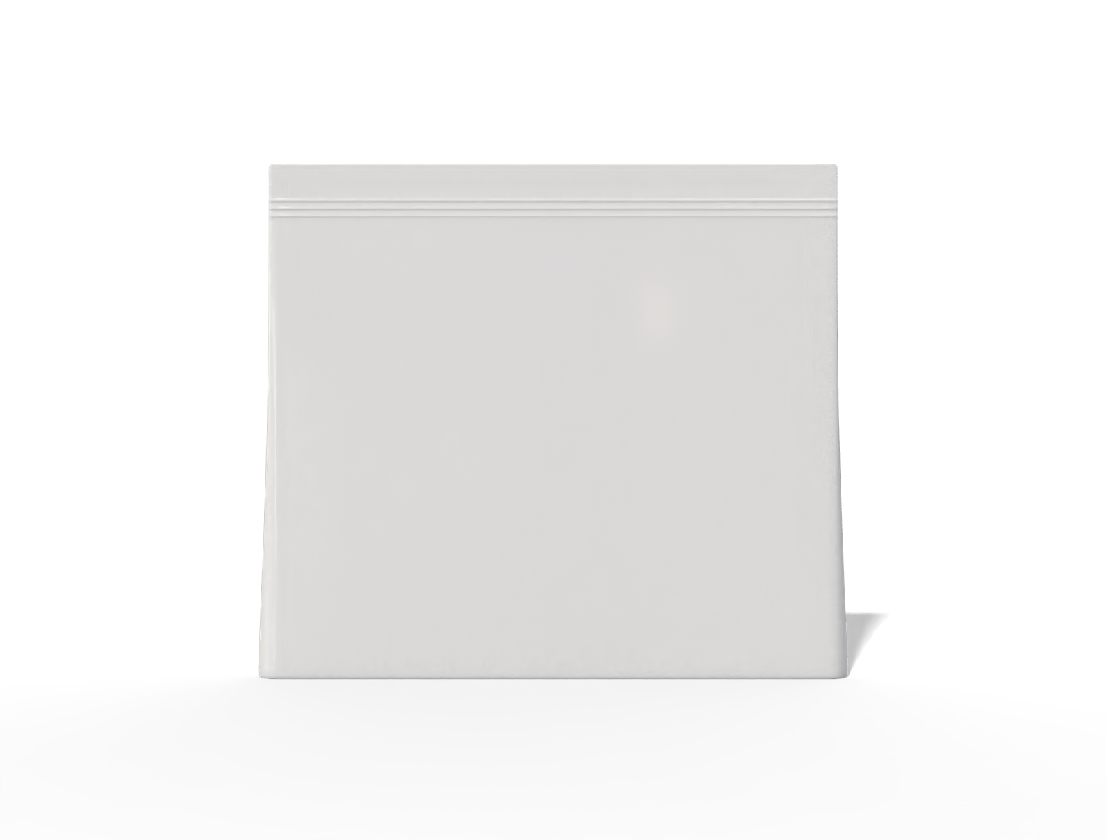 16 × 2 × 17 three-side seal disposable item sachet — Glossy plastic