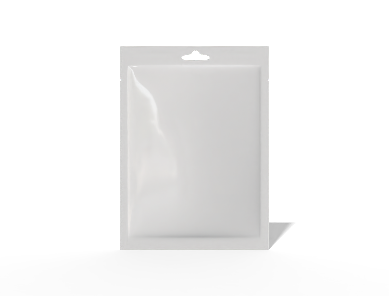 18 × 25 three-side seal snack sachet — Glossy plastic