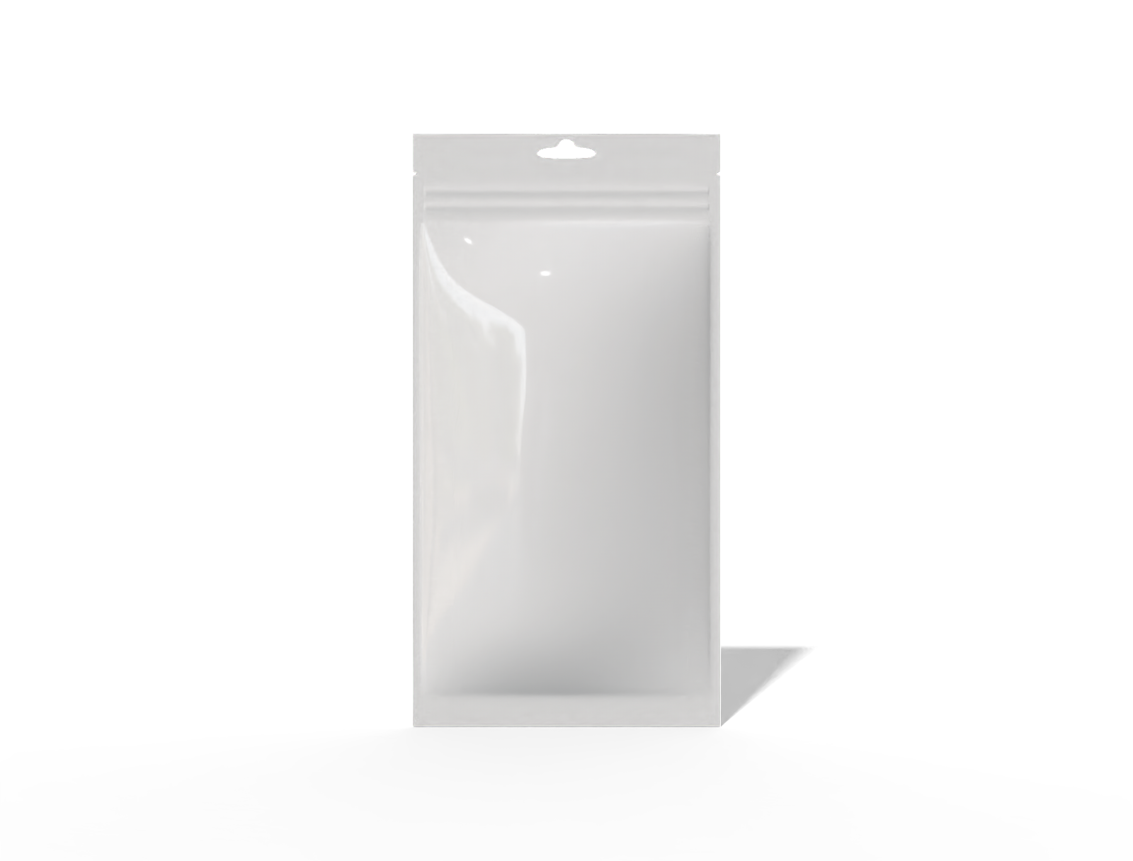14 × 27 three-side seal health care sachet — Glossy plastic