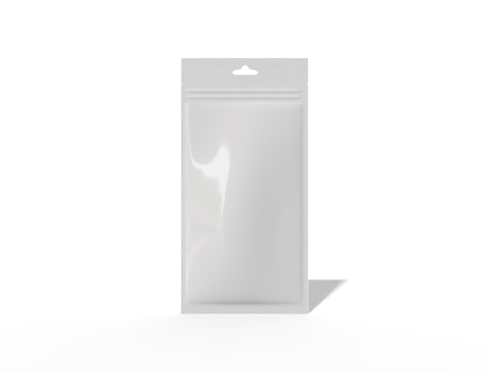 13 × 26 three-side seal health care sachet — Glossy plastic