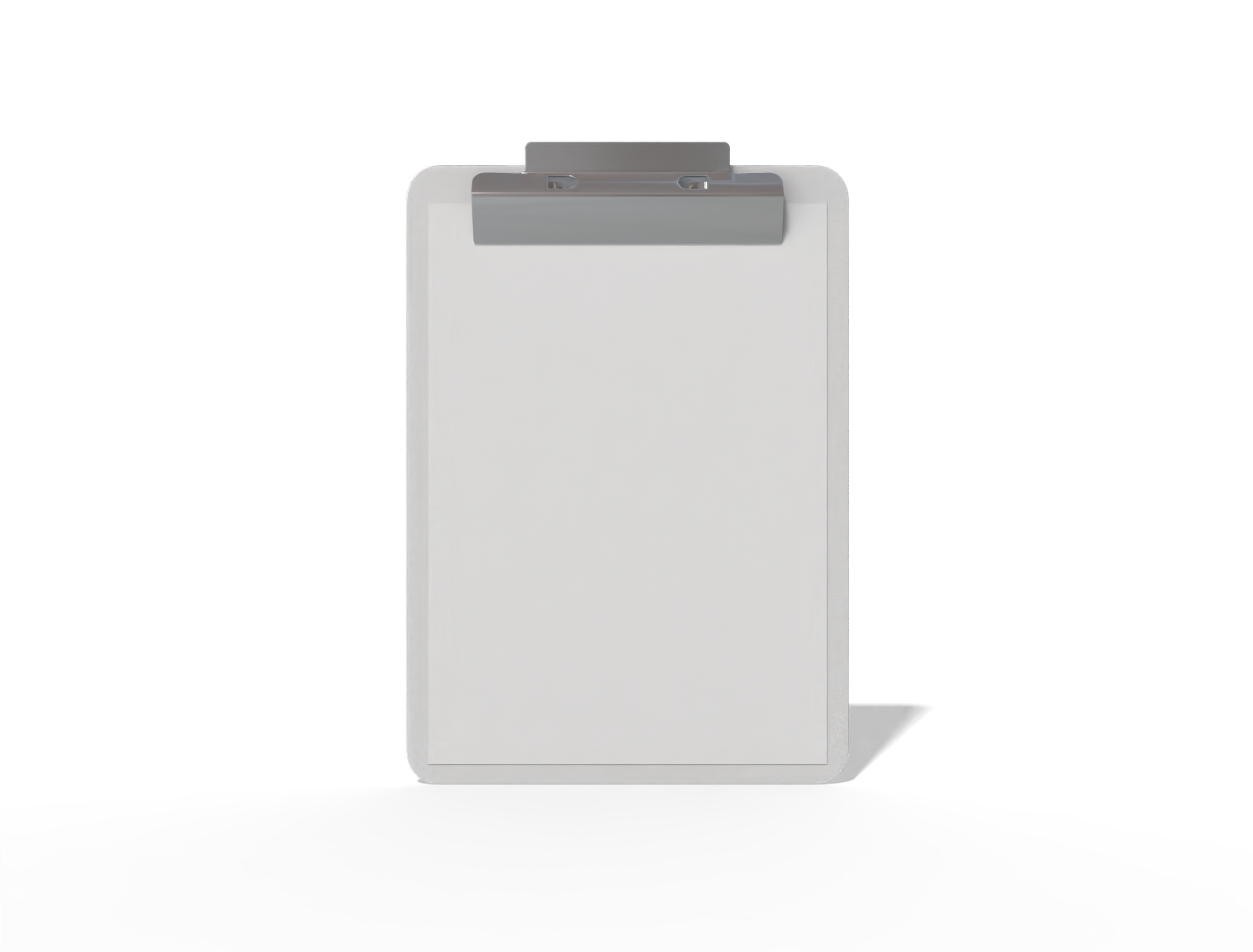 Clipboard — Glossy plastic