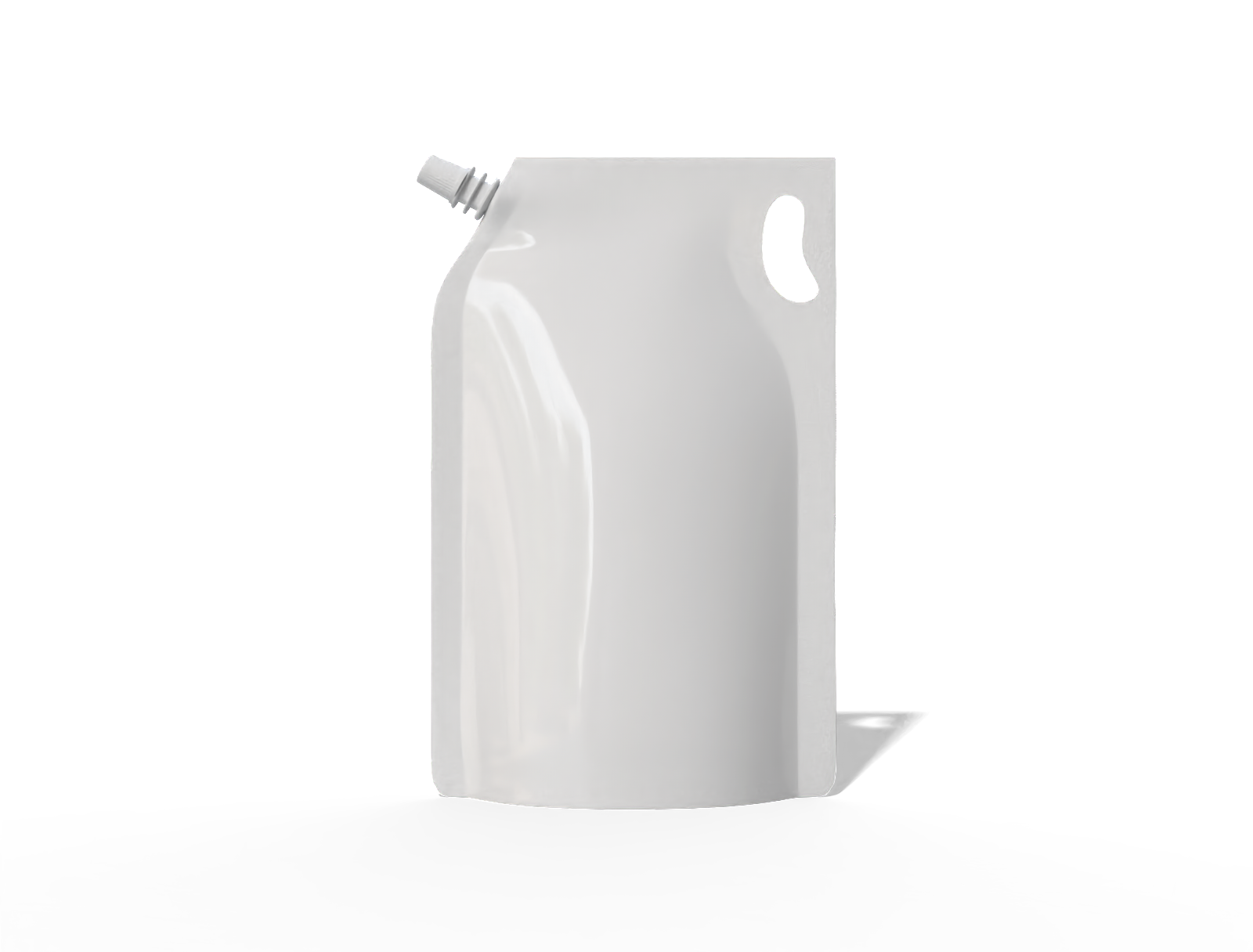14 × 22 spout detergent pouch — Glossy plastic