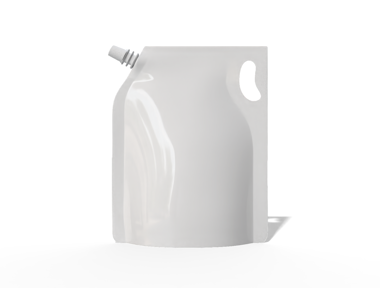 25 × 31 spout detergent pouch — Glossy plastic