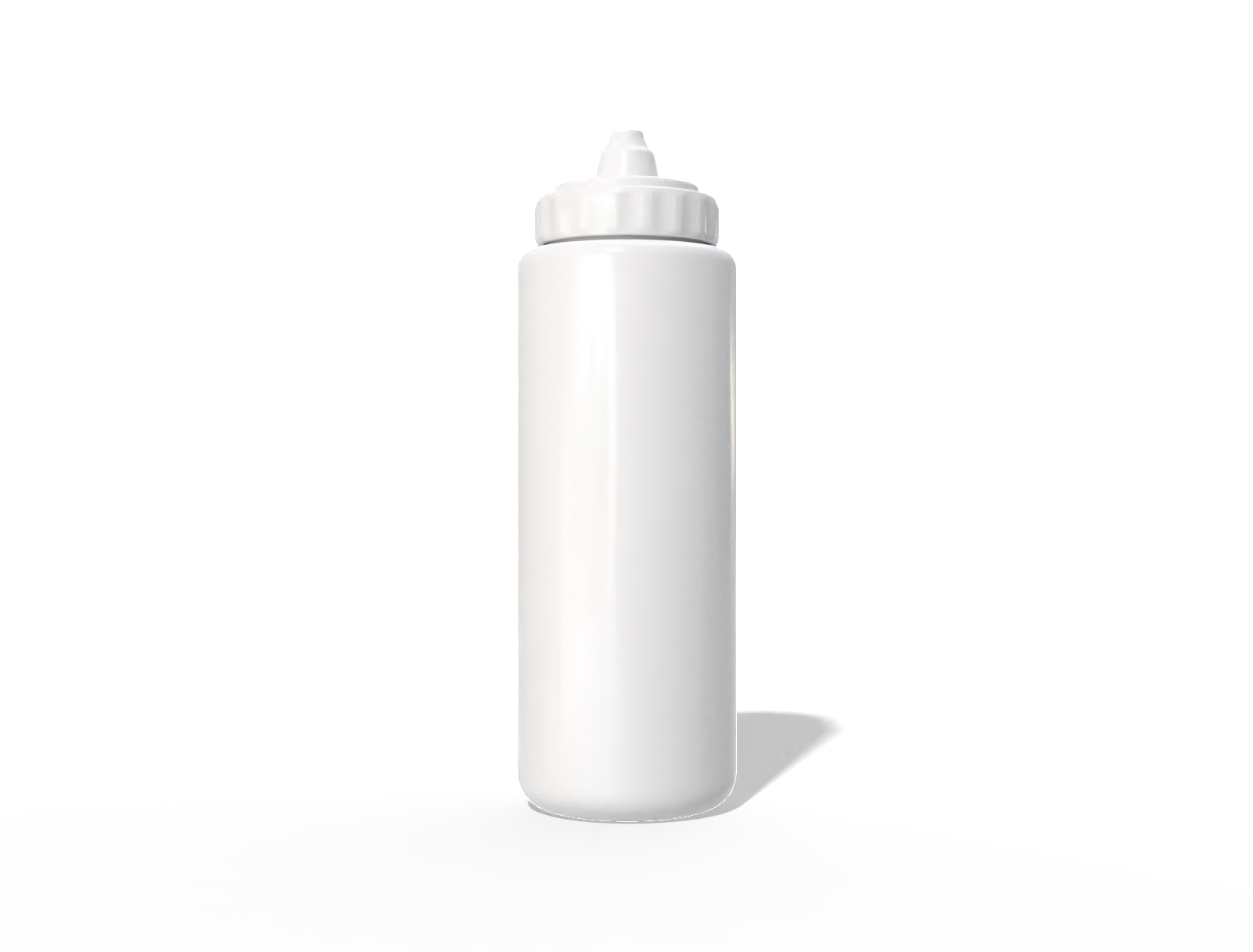 Squeeze water bottle — Glossy plastic