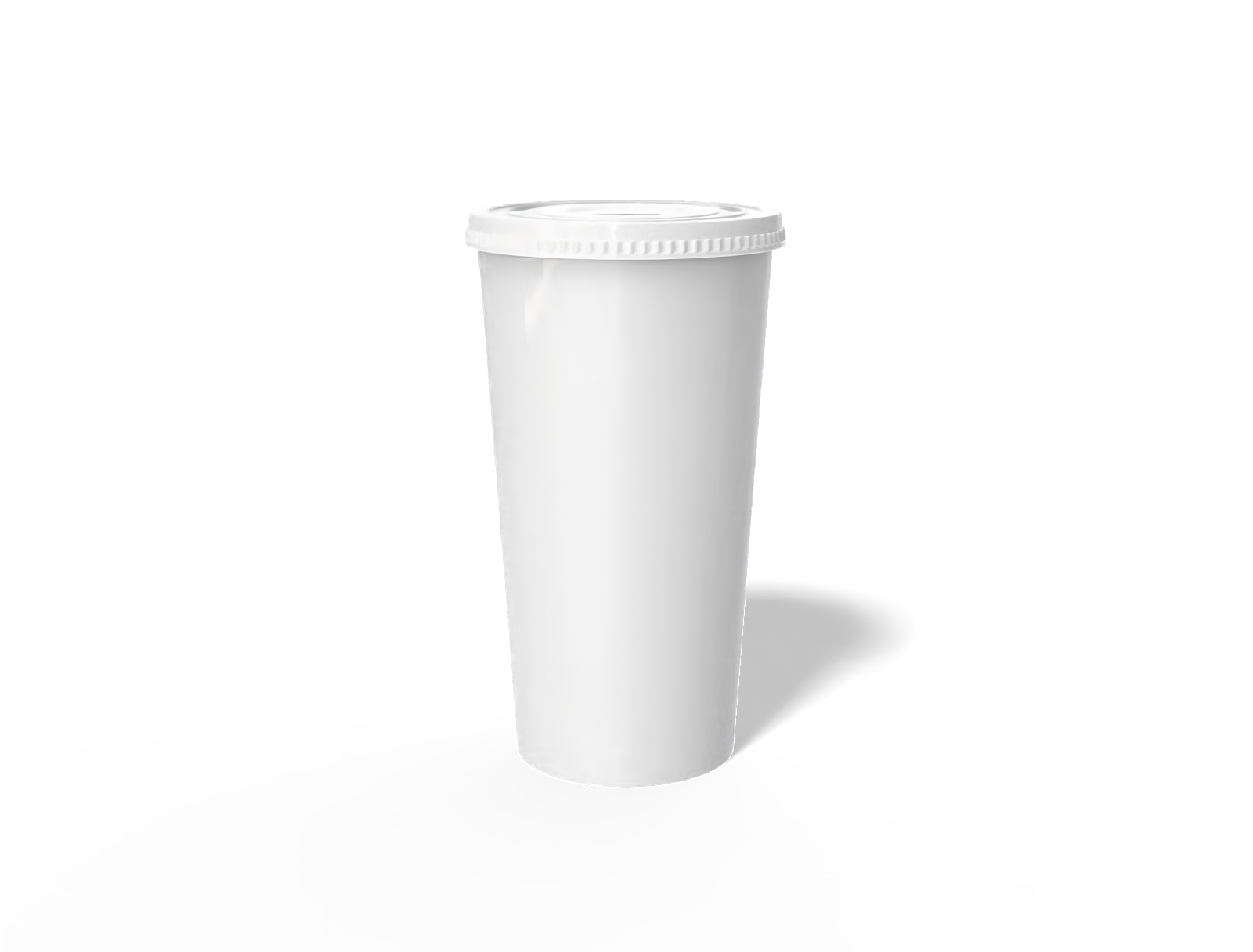 14 oz plastic cup — Clear glossy plastic
