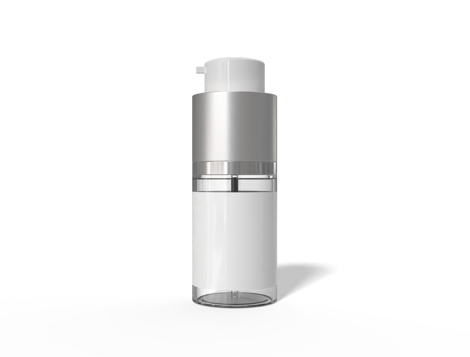 Pump bottle — Glossy glass