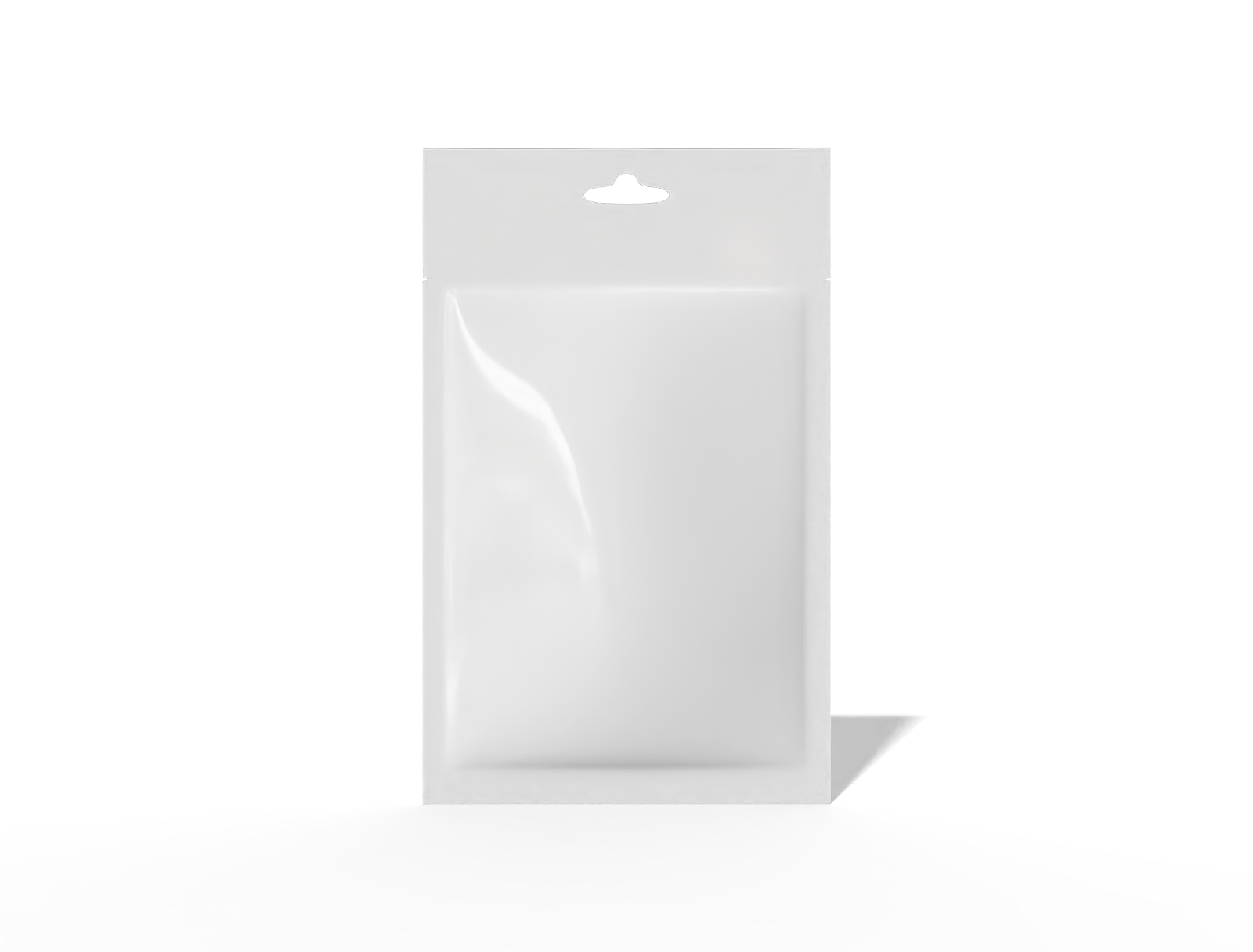 12 × 19 three-side seal food pouch — Glossy plastic