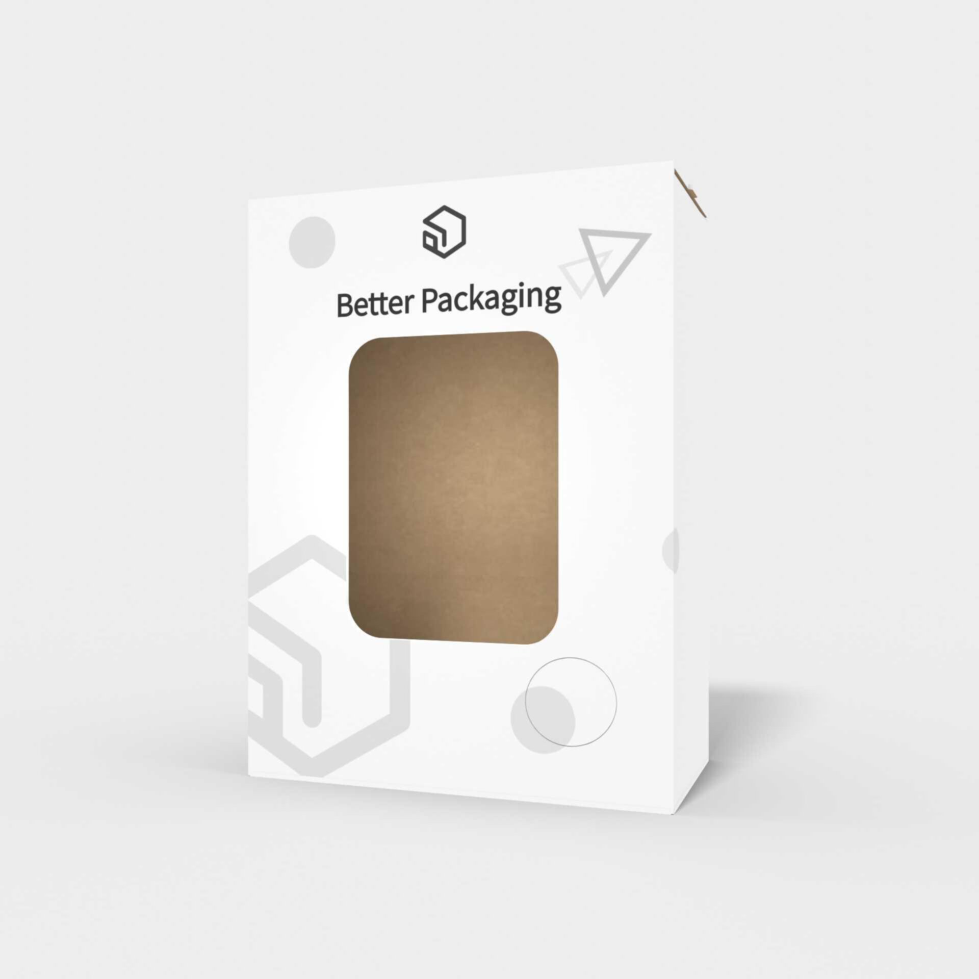 Tuck end boxes with window zipper — White paperboard
