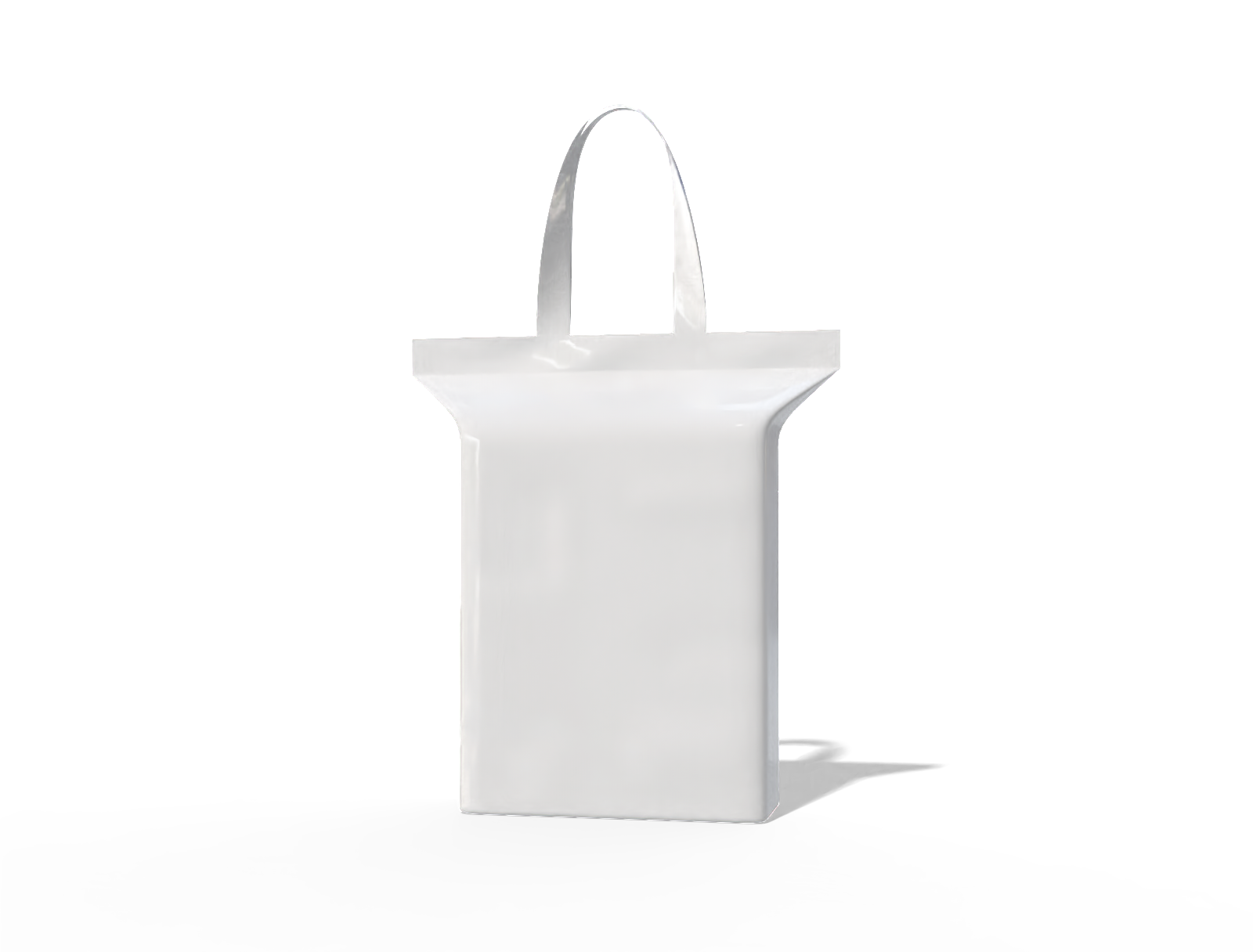 37 × 10 × 59 daily necessities pouch with handle — Glossy plastic