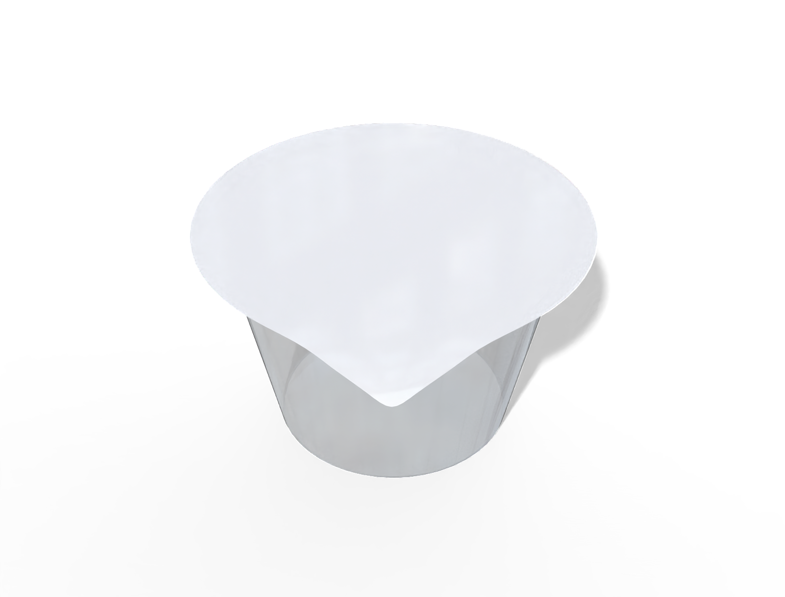 7 × 8 × 4 plastic dip yogurt box — Clear glossy plastic