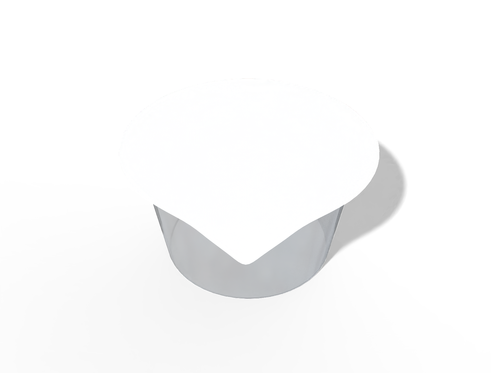 6 × 7 × 3 plastic dip sauce box — Clear glossy plastic