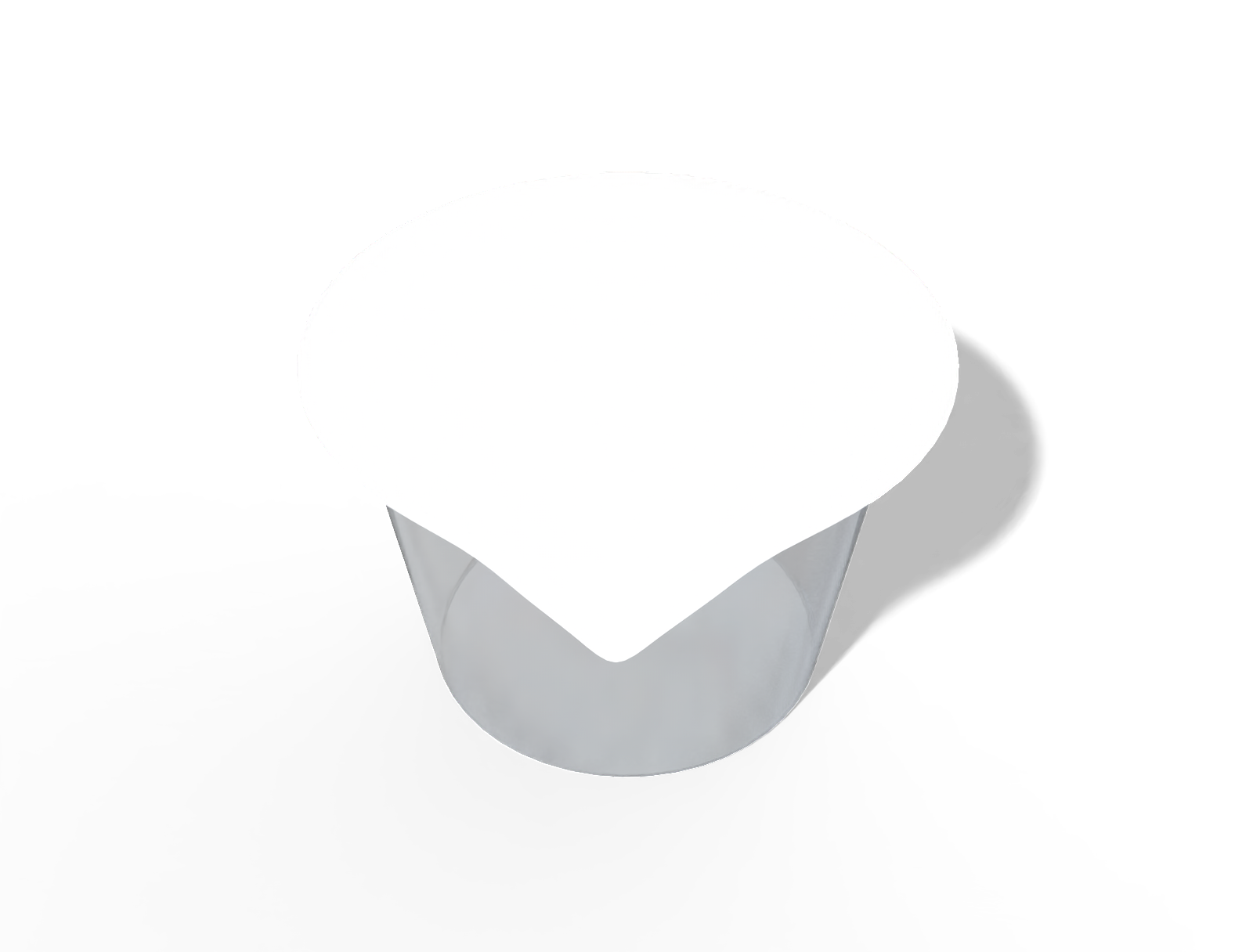 8 × 9 × 5 plastic dip yogurt box — Clear glossy plastic