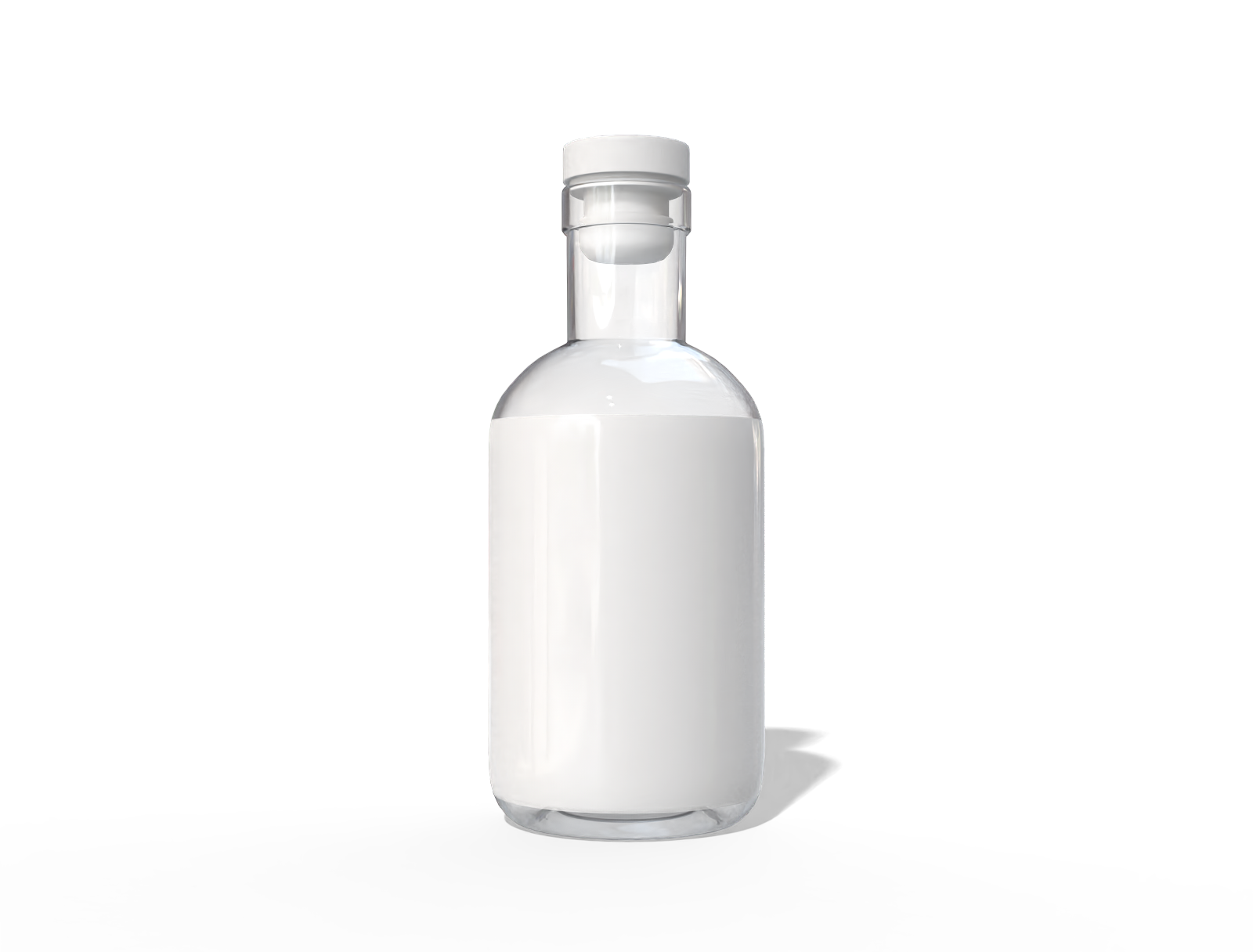 375 ml glass gin bottle — Glossy glass