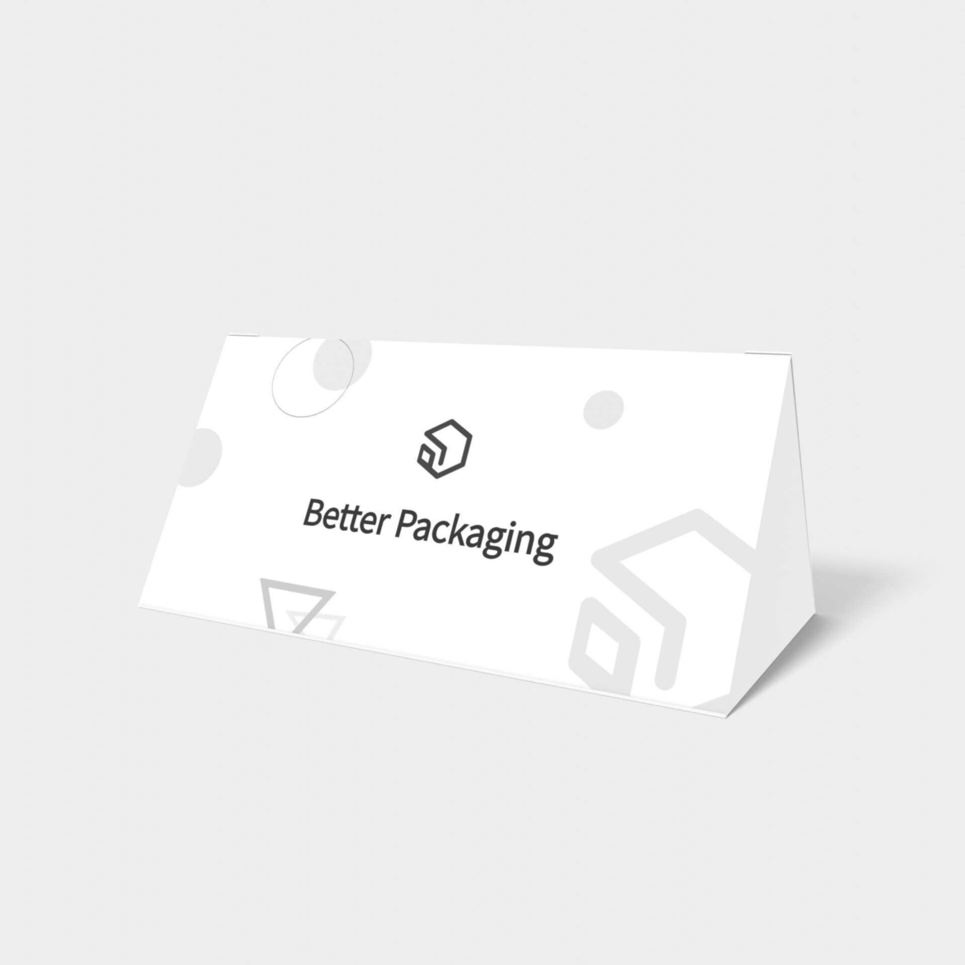 Polygonal boxes triangle lock inserts — White paperboard