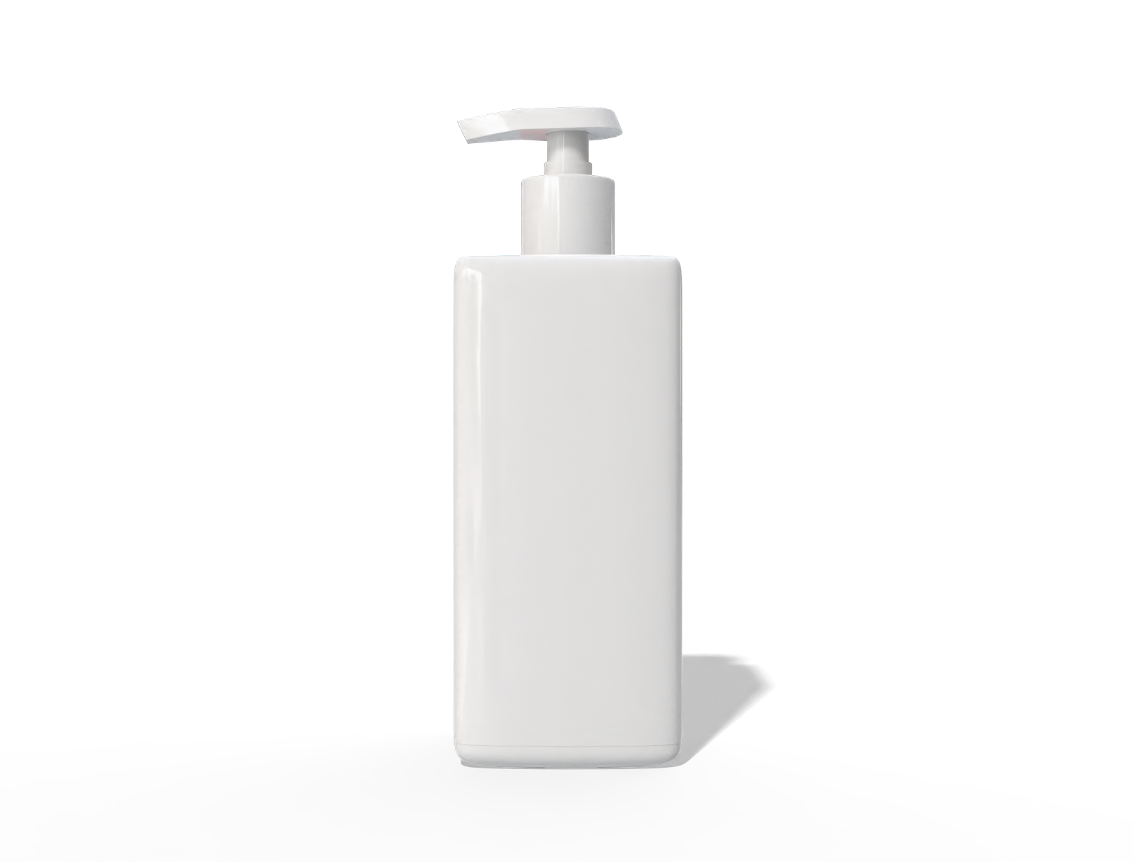 450 ml plastic body wash pump bottle — Glossy plastic