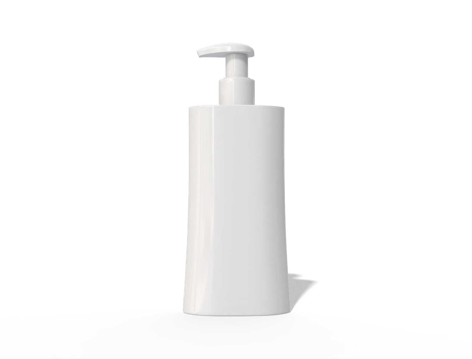 400 ml plastic shampoo pump bottle — Glossy plastic