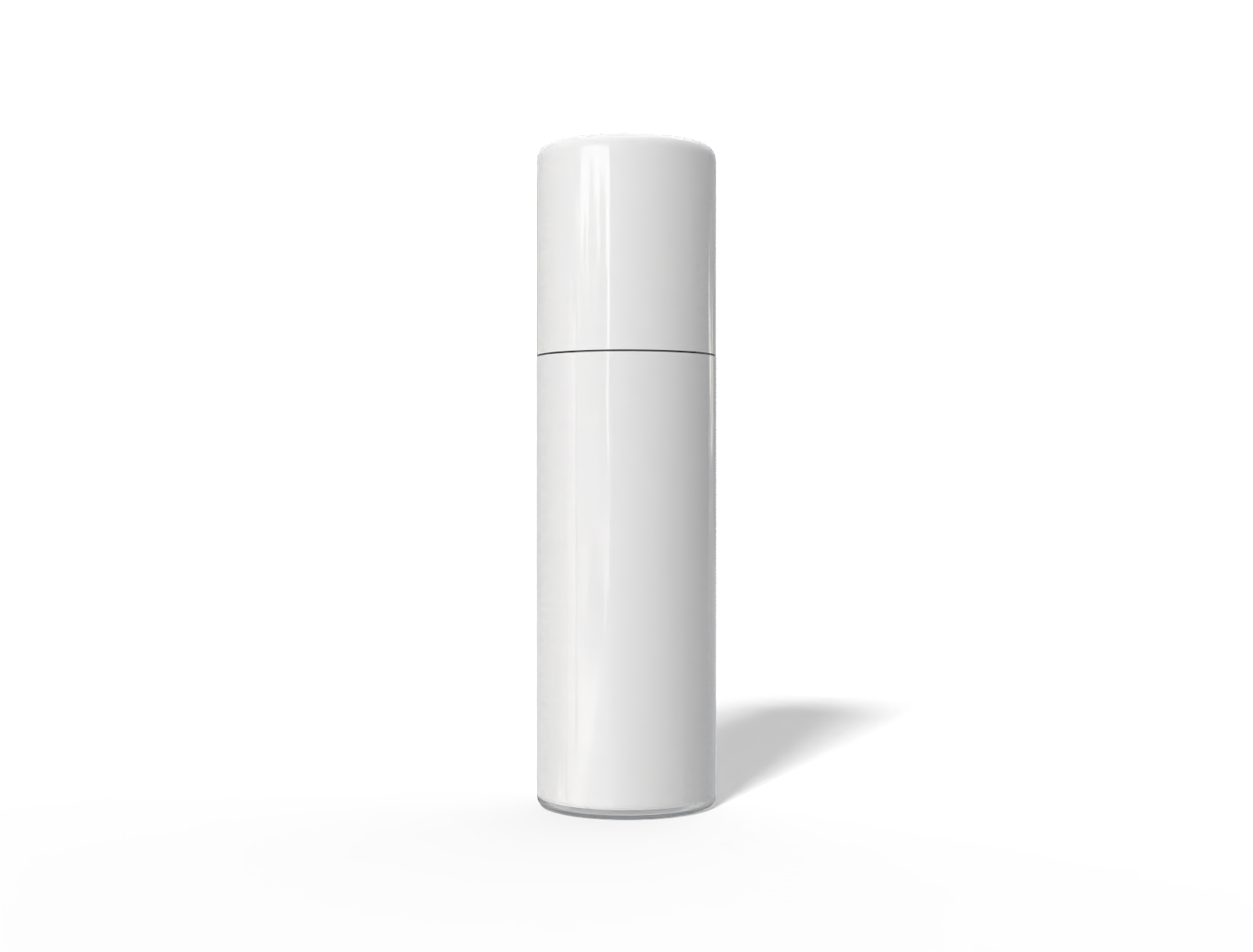 100 ml glass cosmetic bottle — Clear glossy plastic