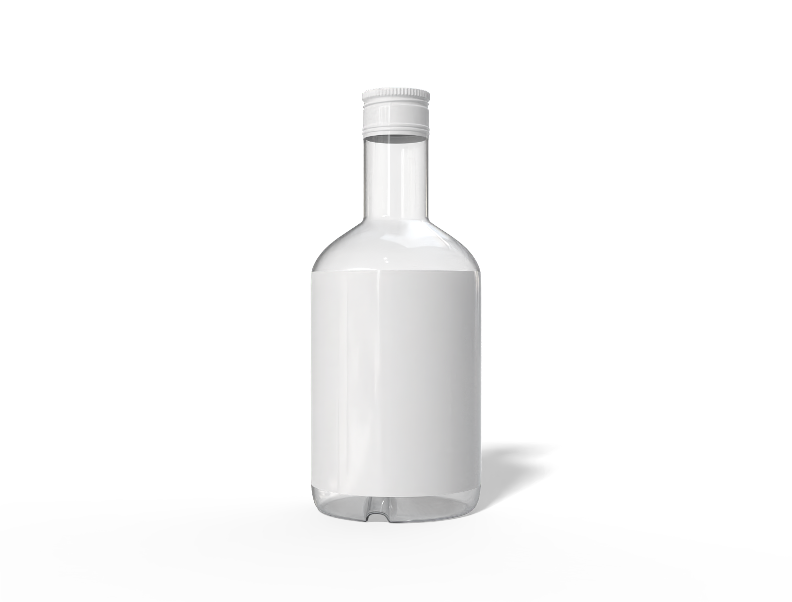 350 ml glass vodka bottle — Glossy glass