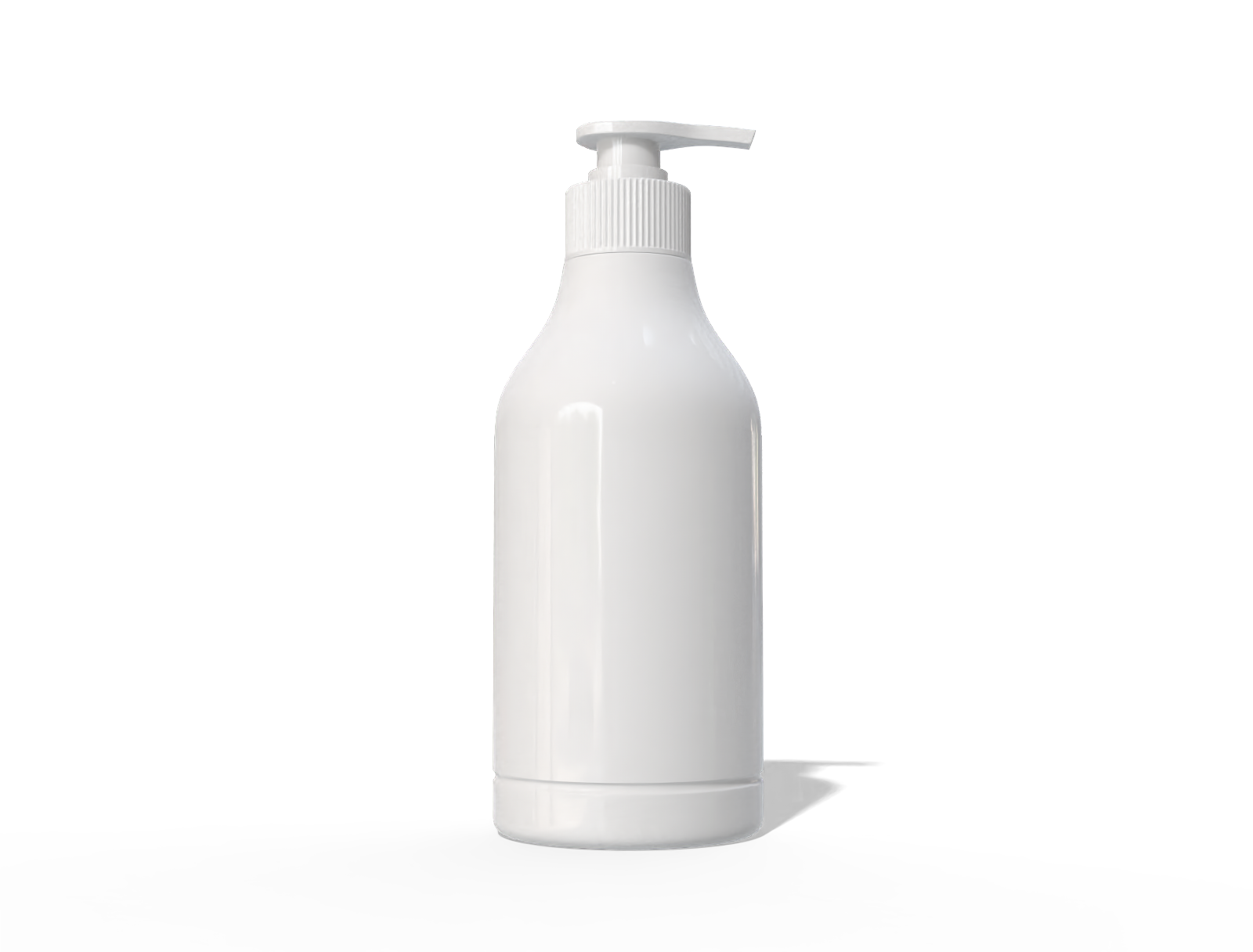 750 ml plastic body wash pump bottle — Glossy plastic