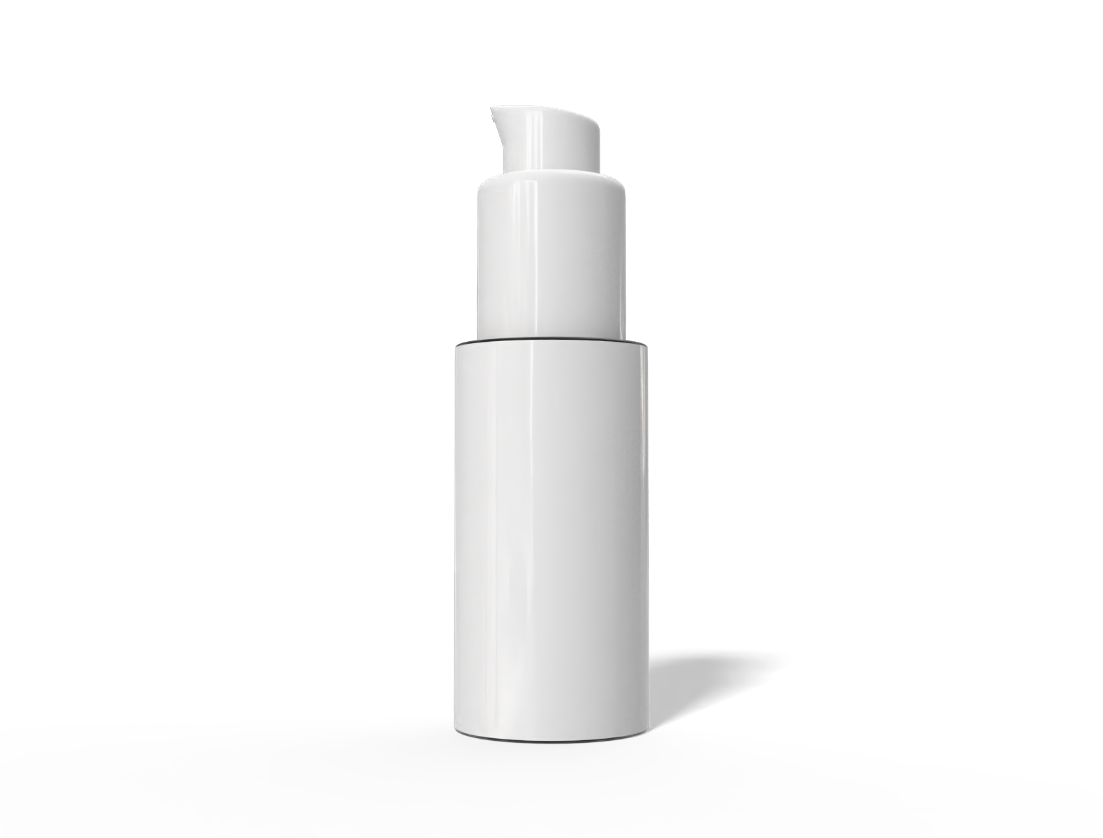 15 ml plastic serum pump bottle — Clear glossy plastic