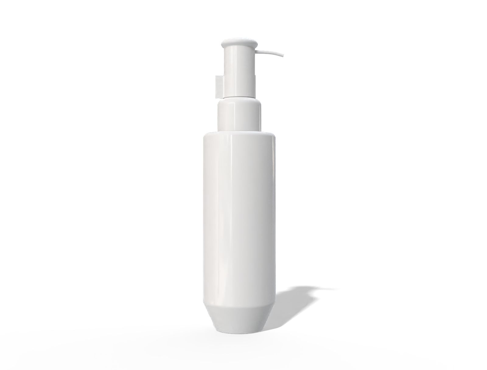 300 ml plastic shampoo pump bottle — Glossy plastic