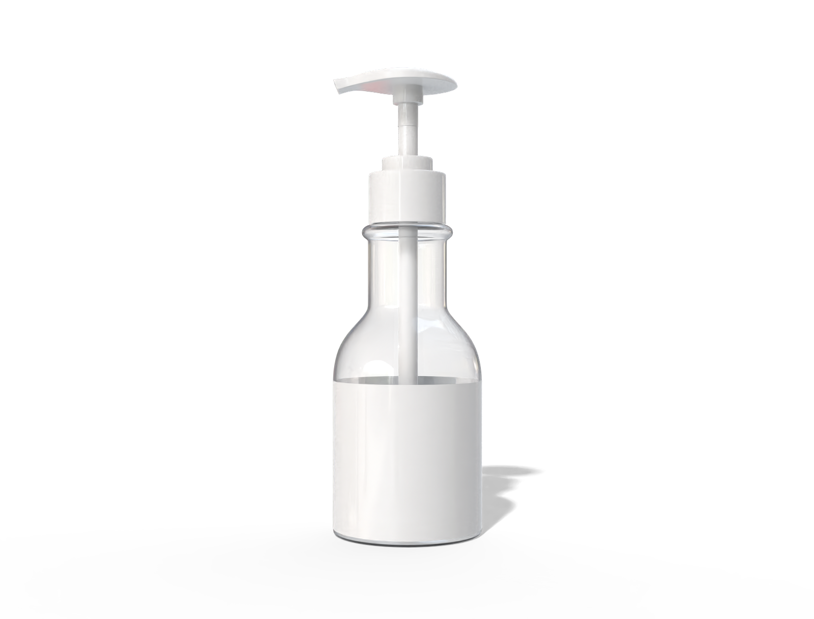 220 ml plastic toothpaste pump bottle library preview