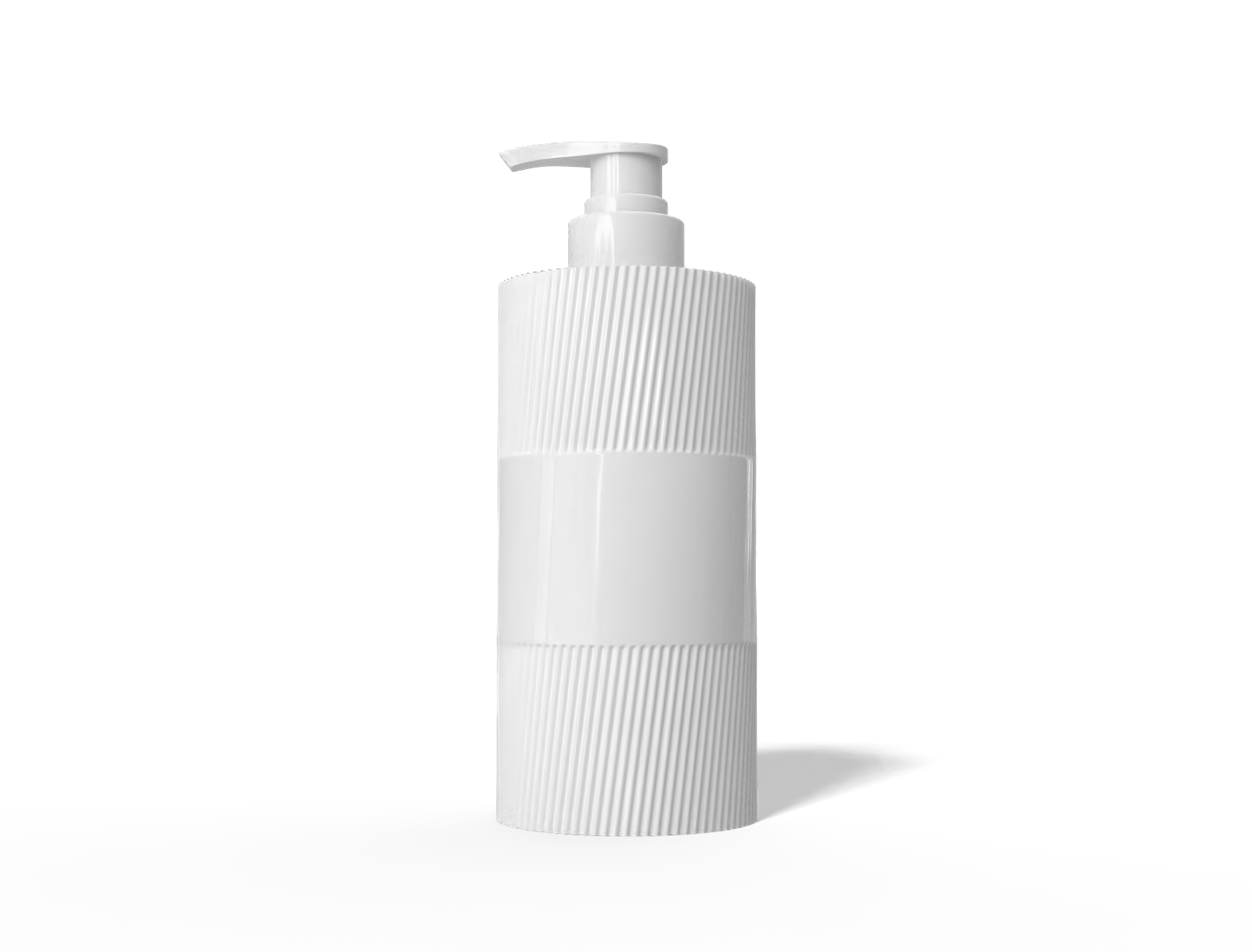 500 ml shampoo pump bottle — Glossy plastic