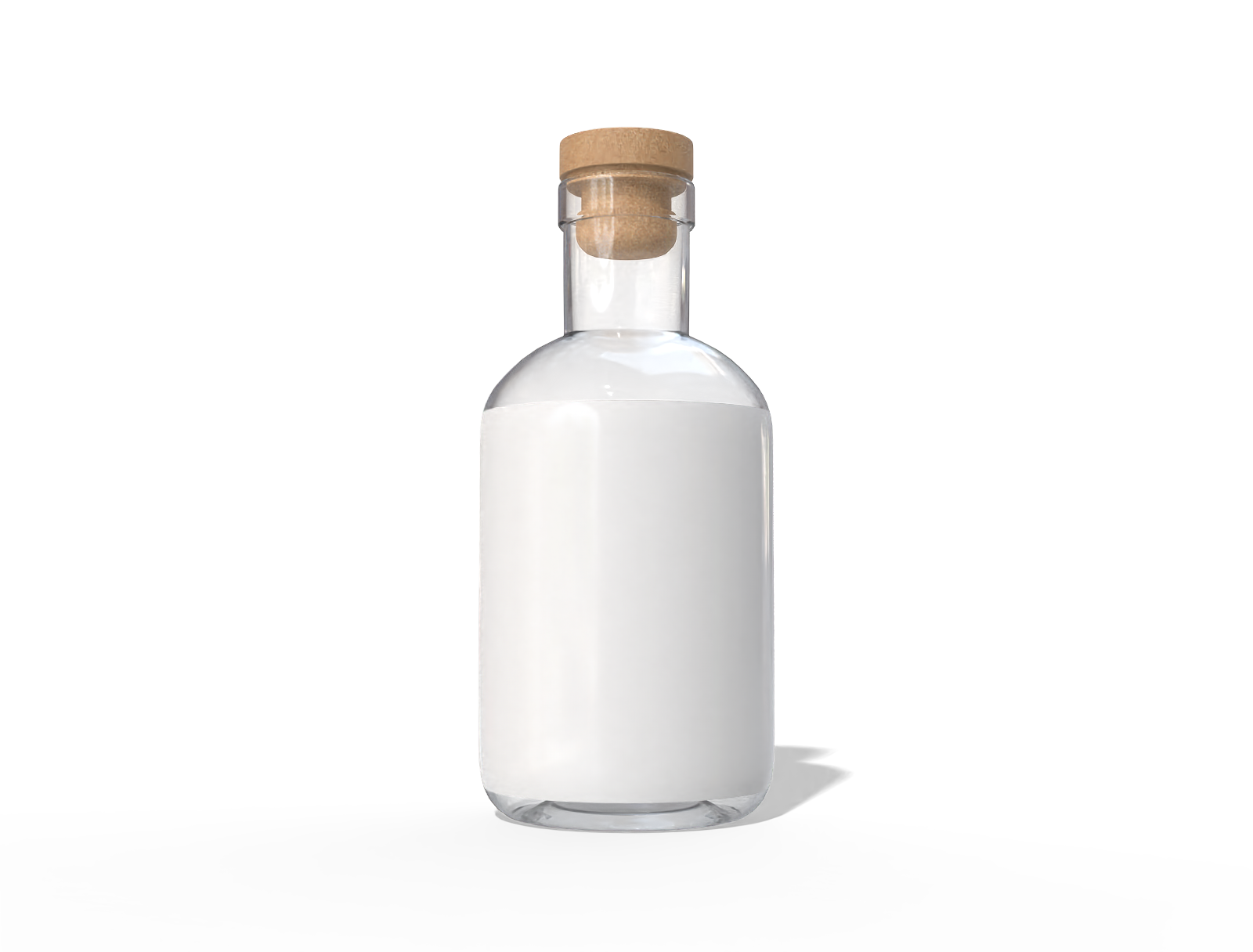 200 ml glass gin bottle — Glossy glass