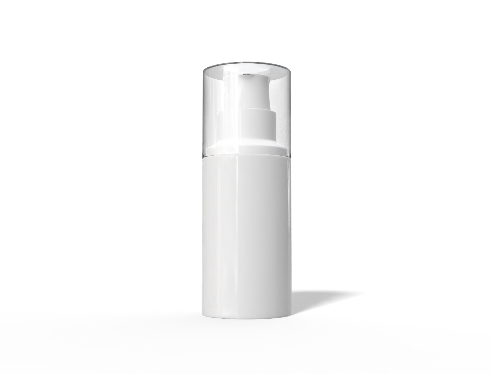 80 ml plastic lotion pump bottle — Glossy plastic